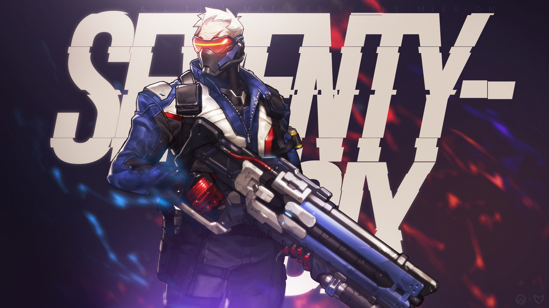 Soldier: 76 from Overwatch HD Wallpaper