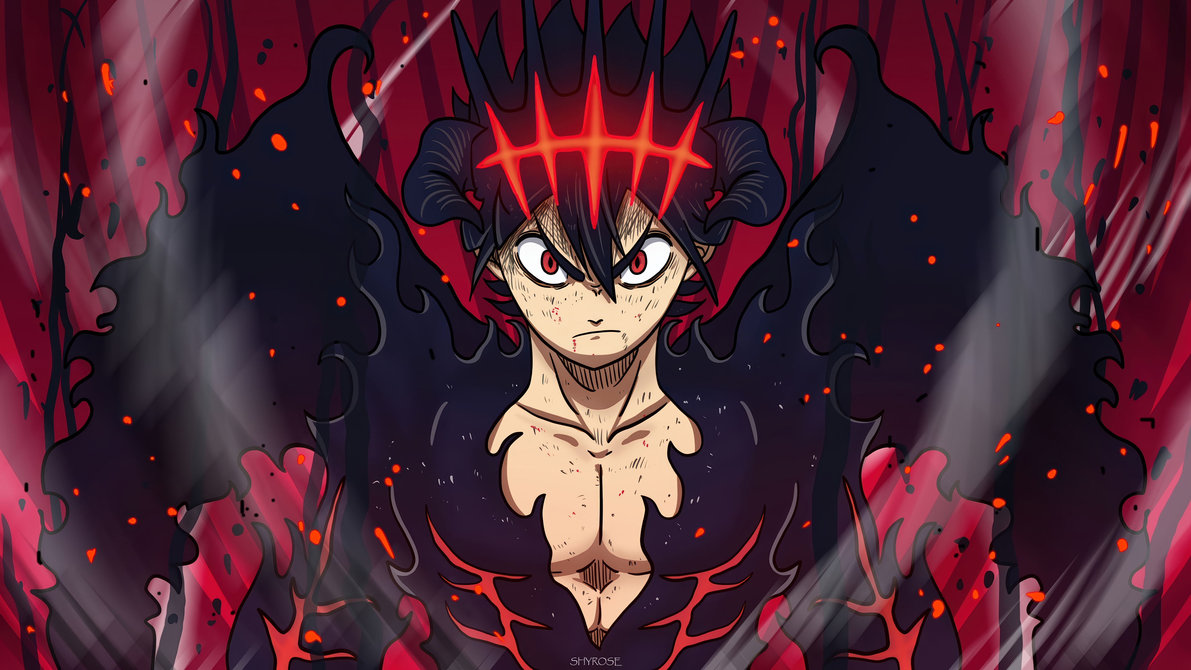 Asta in Black Clover 4K HD Wallpaper