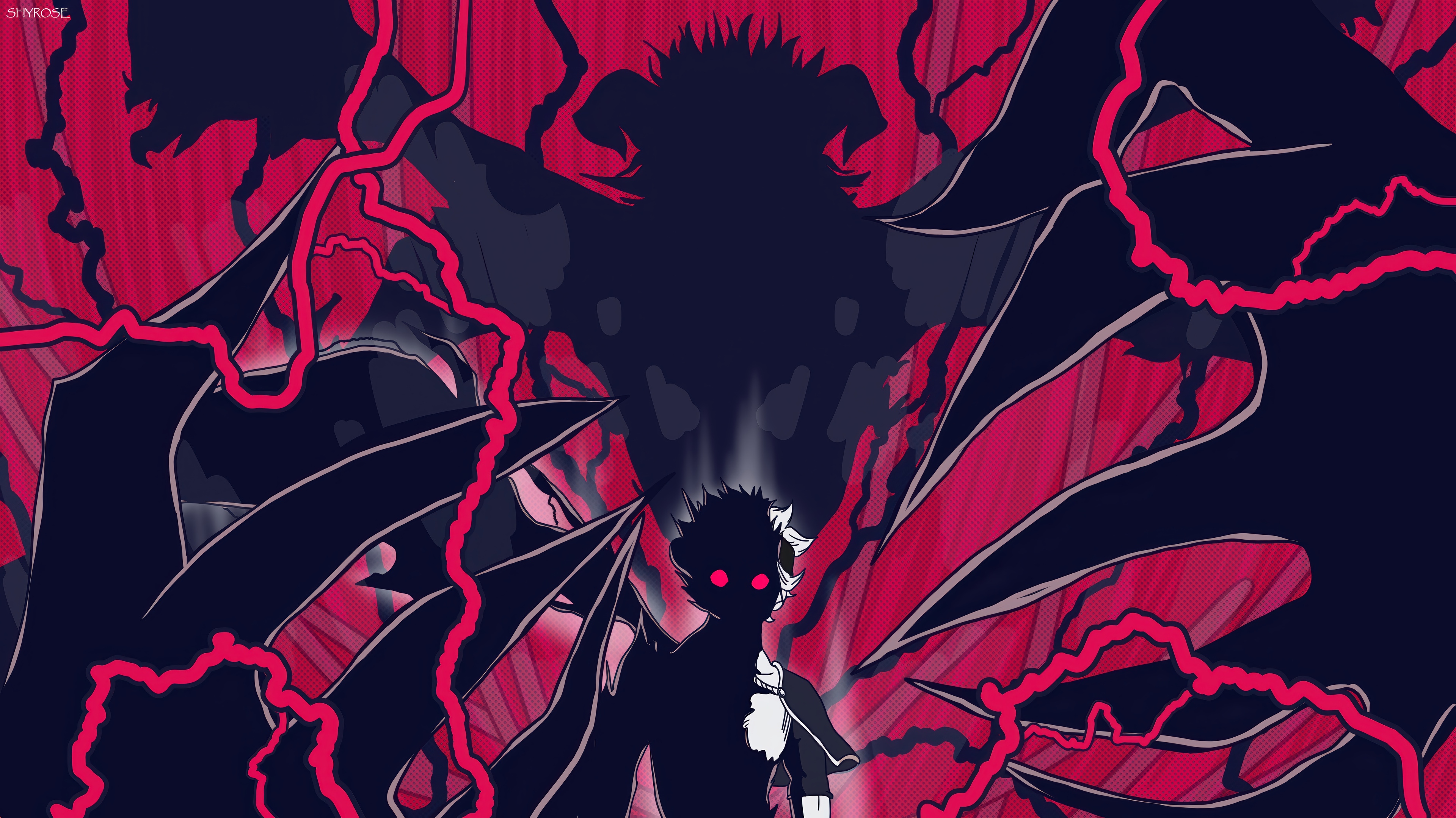 Asta and Demon Form in Black Clover 4K HD Wallpaper