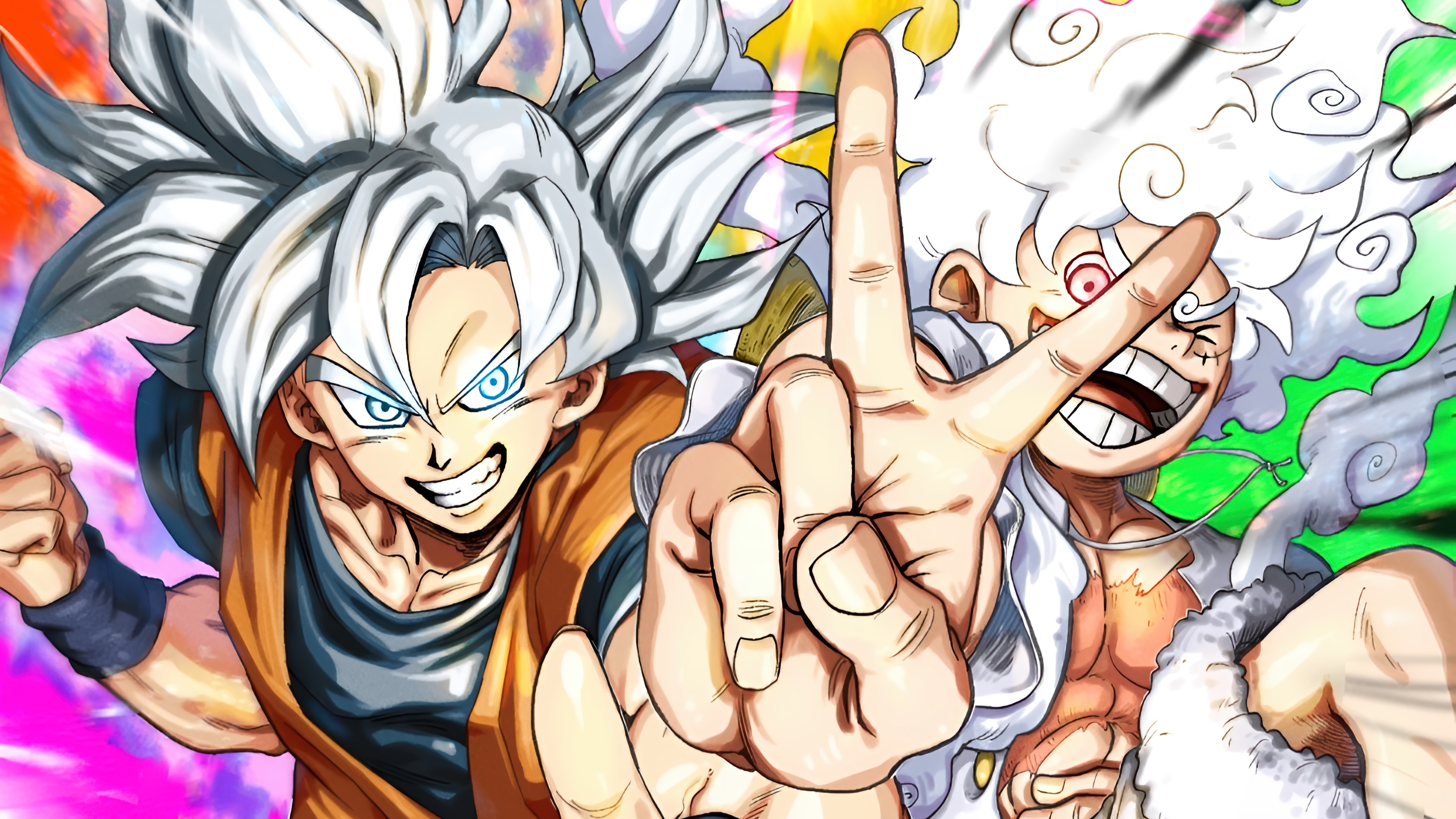 Goku and Monkey D. Luffy in 4K HD Wallpaper