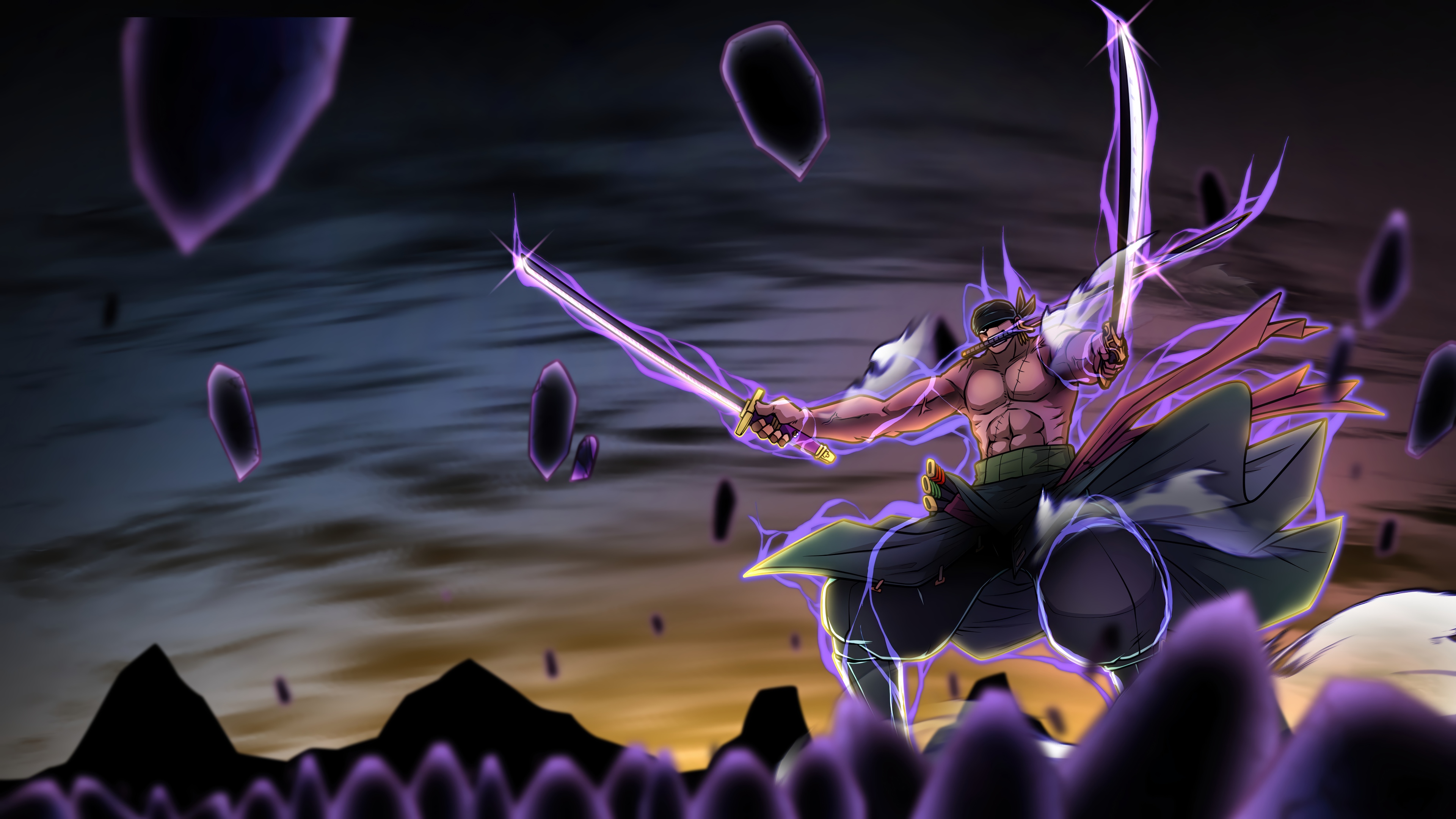 Roronoa Zoro from One Piece in 4K HD Wallpaper