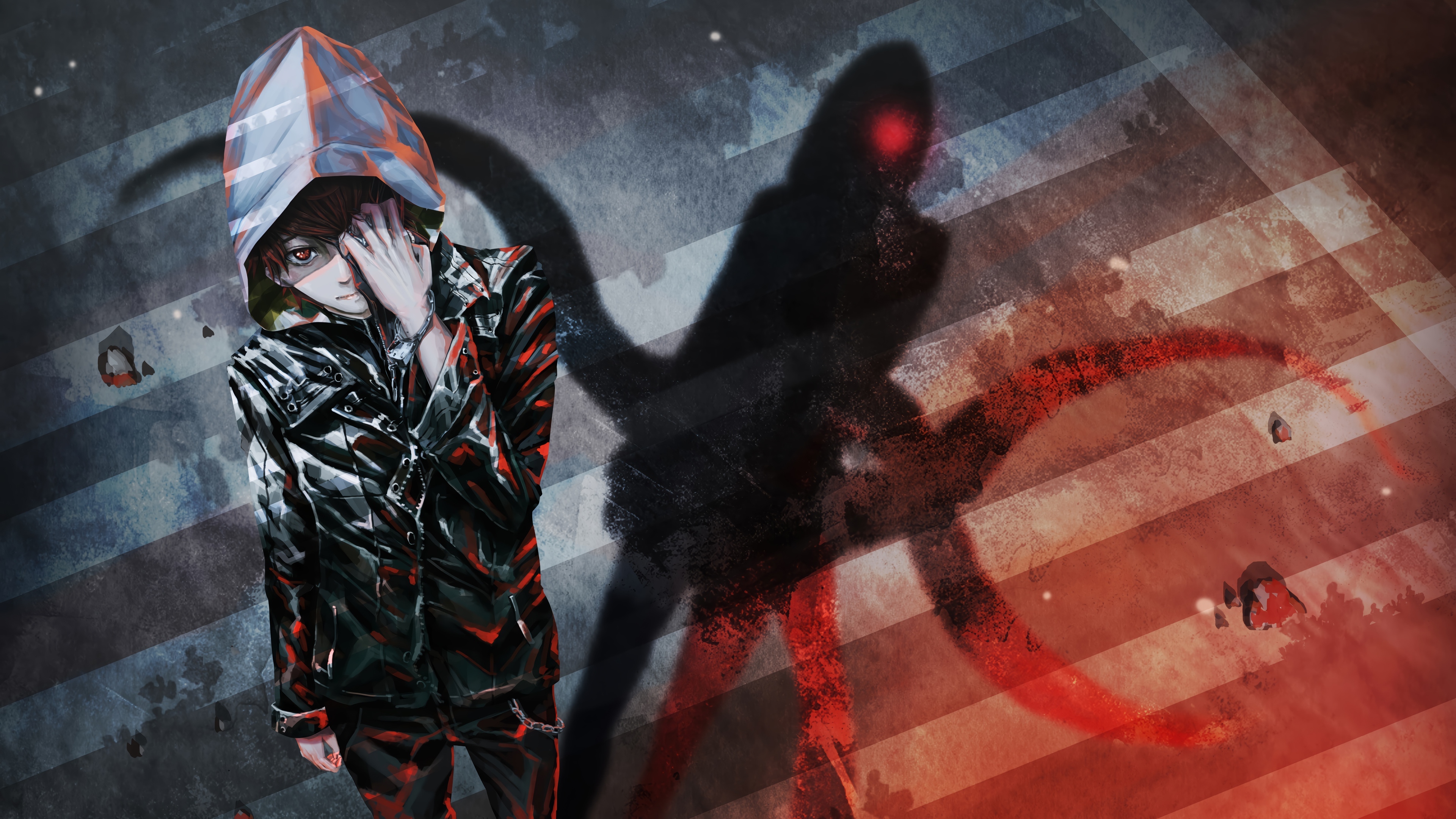 Ken Kaneki with Shadow Monster in Tokyo Ghoul 4K HD Wallpaper
