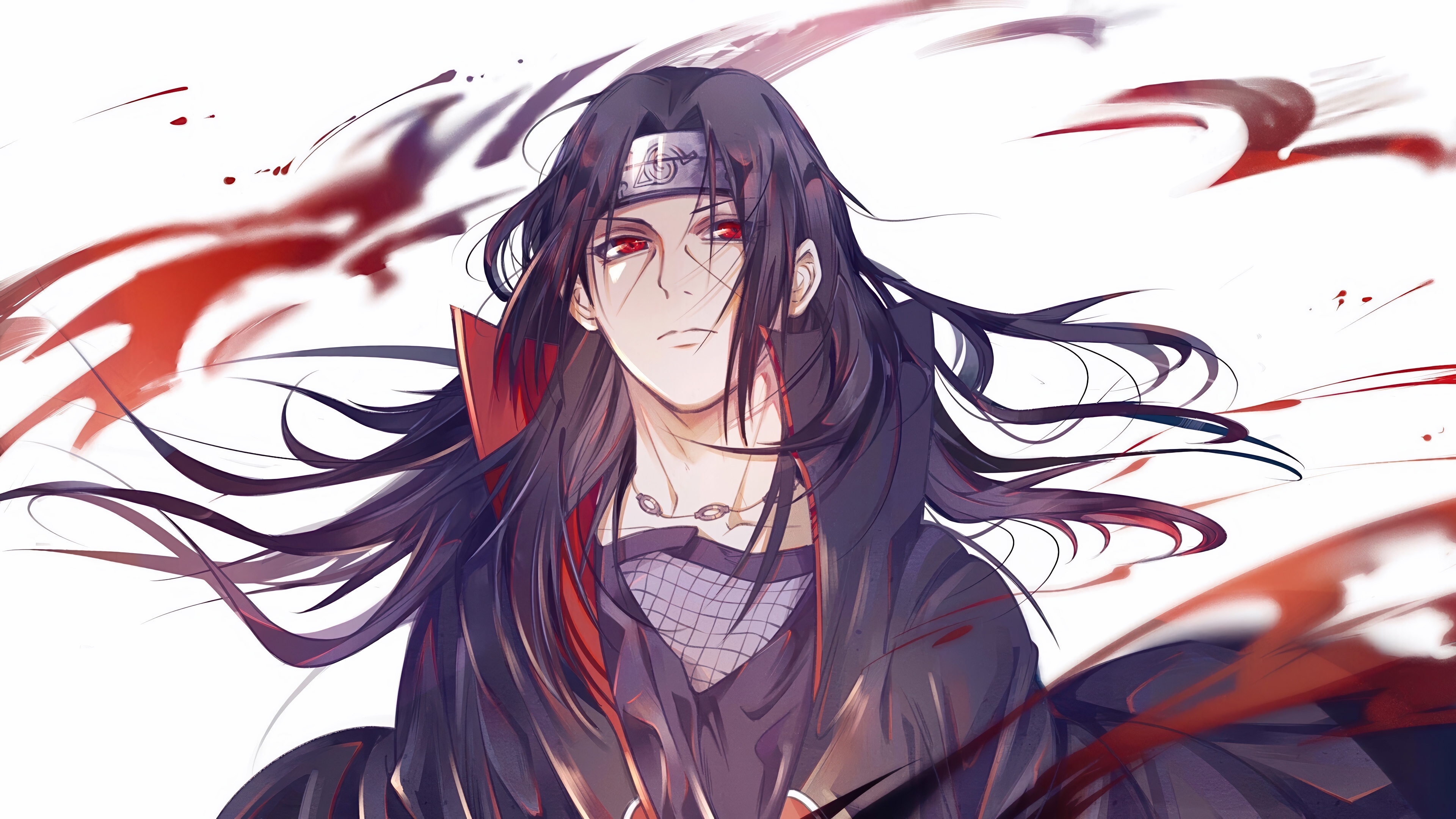 Itachi Uchiha in Akatsuki Robes 4K HD Wallpaper
