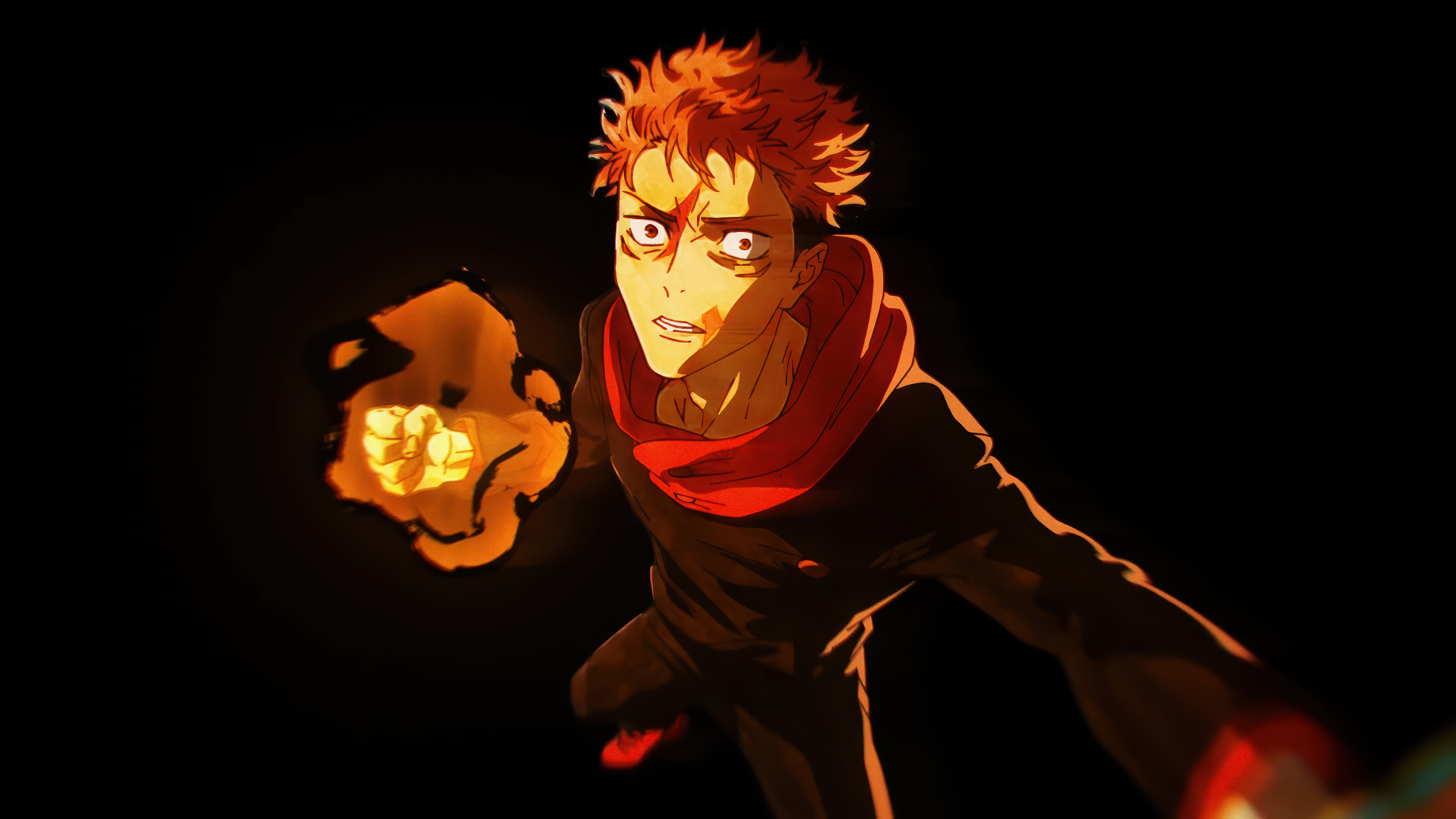Yuji Itadori in Jujutsu Kaisen 4K HD Wallpaper