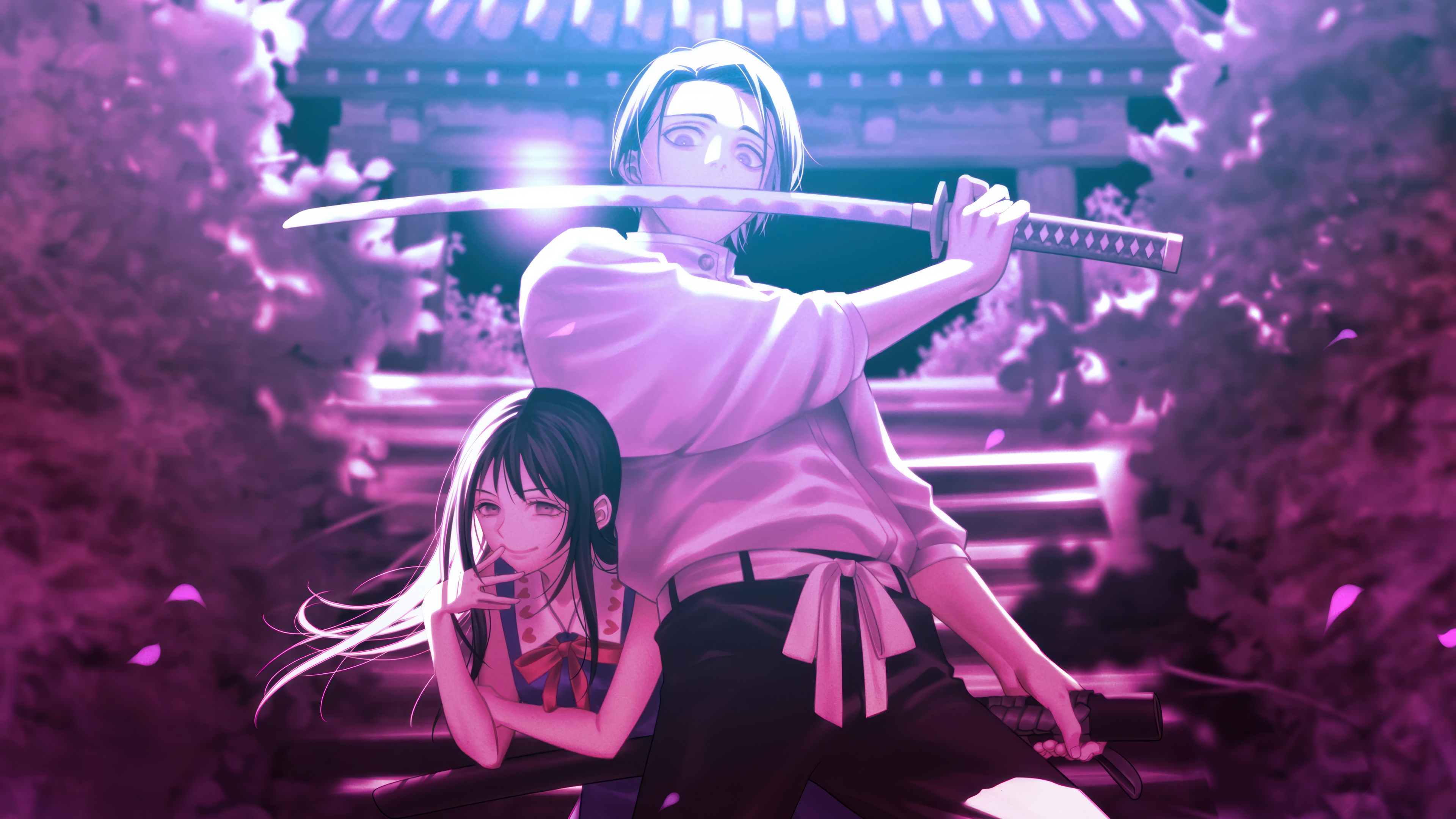Yuta Okkotsu and Rika from Jujutsu Kaisen 4K HD Wallpaper