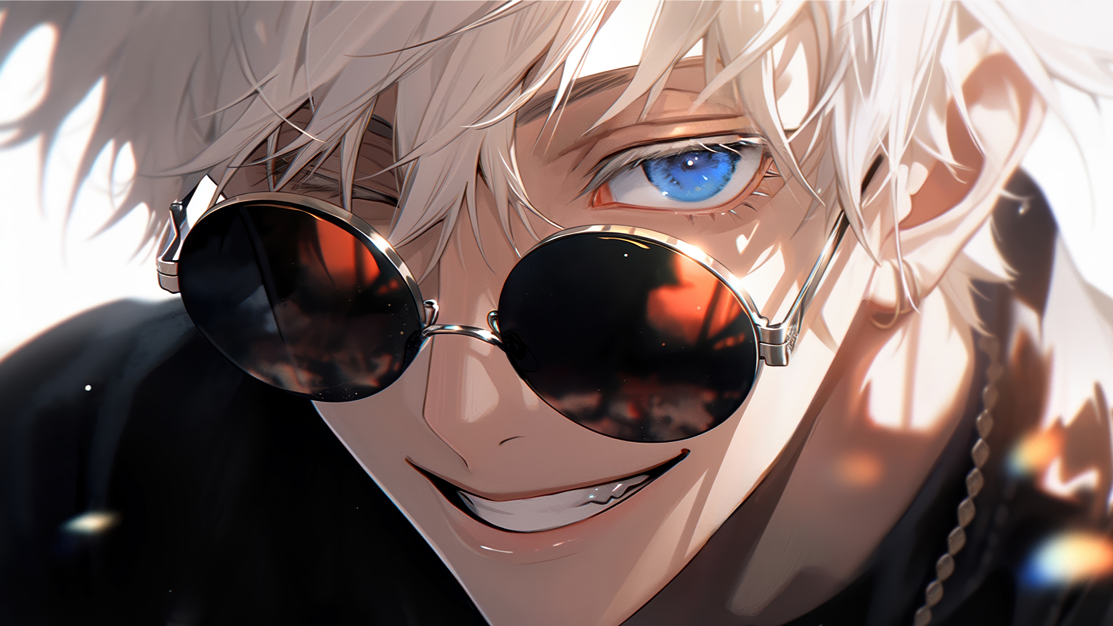 Satoru Gojo wearing sunglasses, Jujutsu Kaisen 4K HD Wallpaper