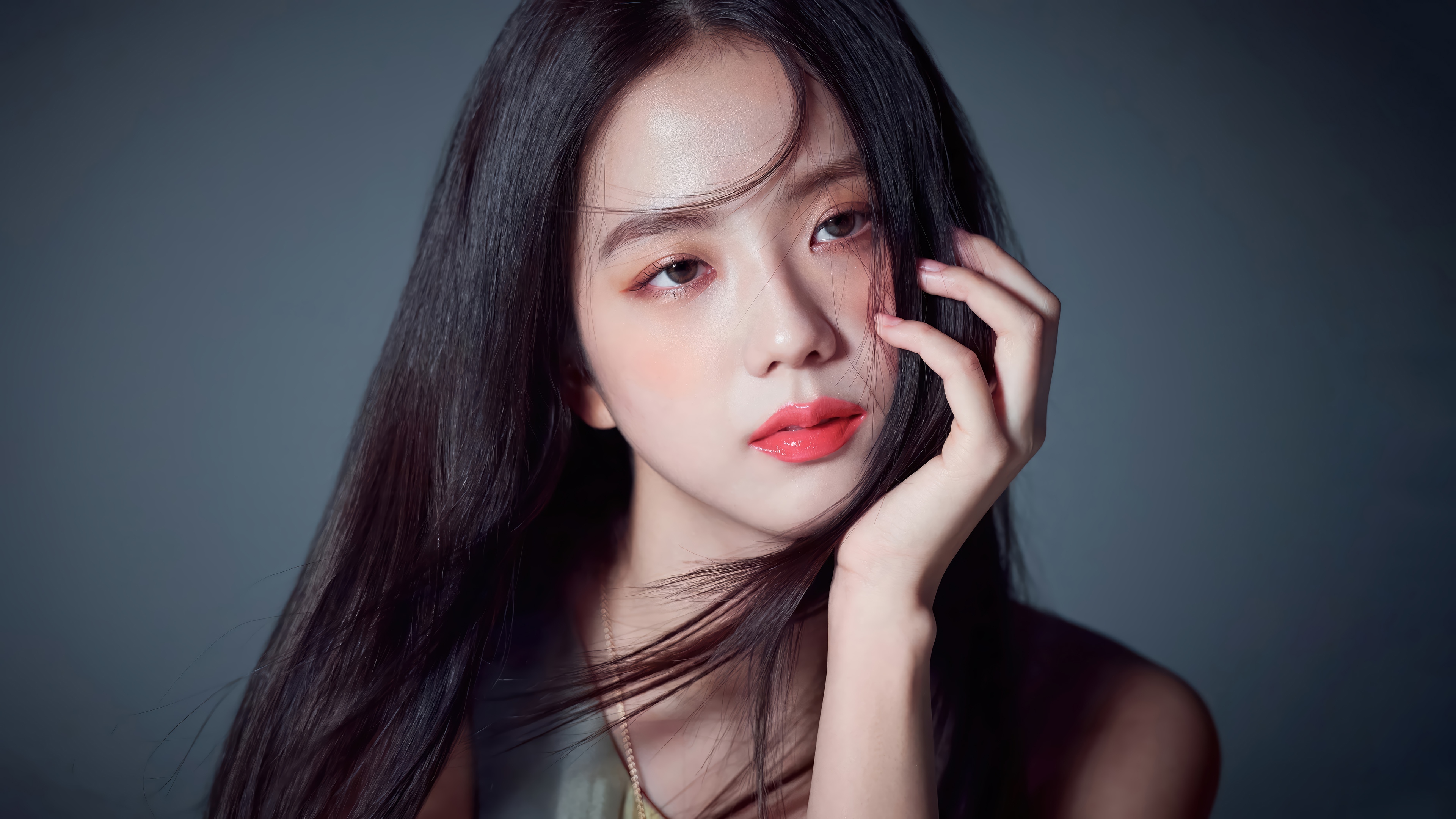 Jisoo from BLACKPINK posing for a photoshoot HD Wallpaper