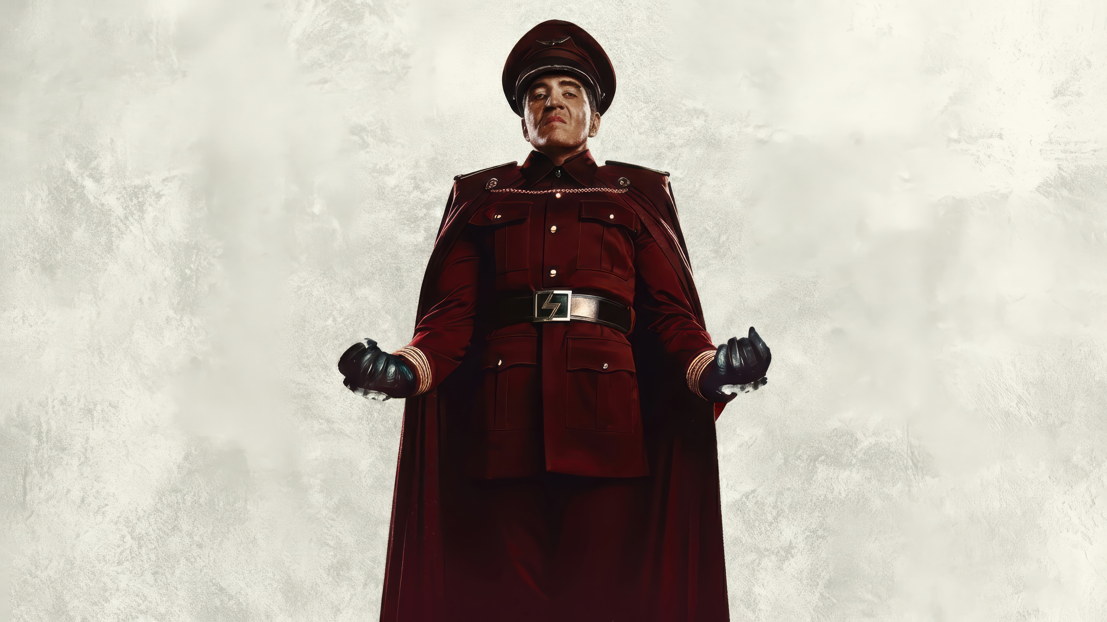 M. Bison in a red uniform HD Wallpaper