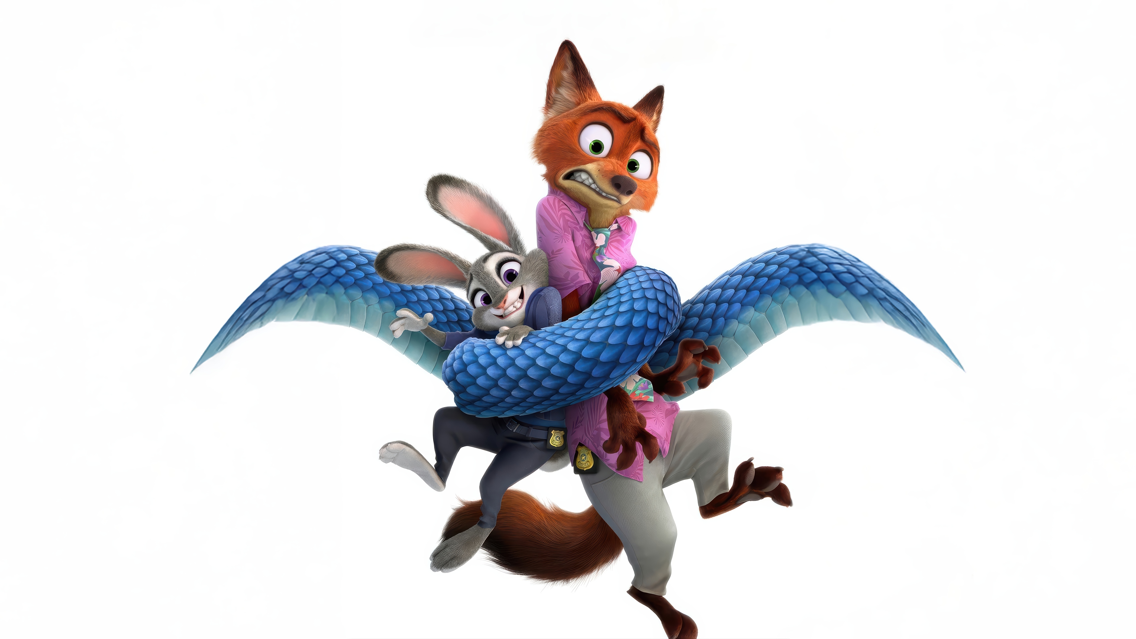 Zootopia Nick Wilde and Judy Hopps 4K HD Wallpaper