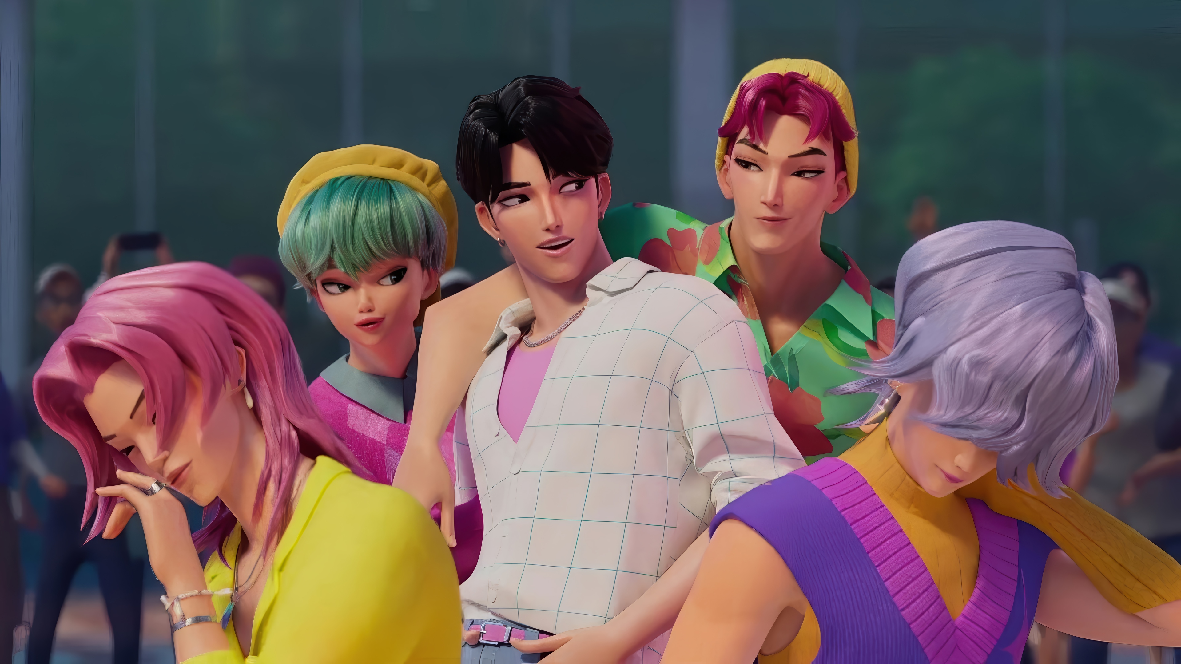 Saja Boys KPop Demon Hunters 4K HD Wallpaper