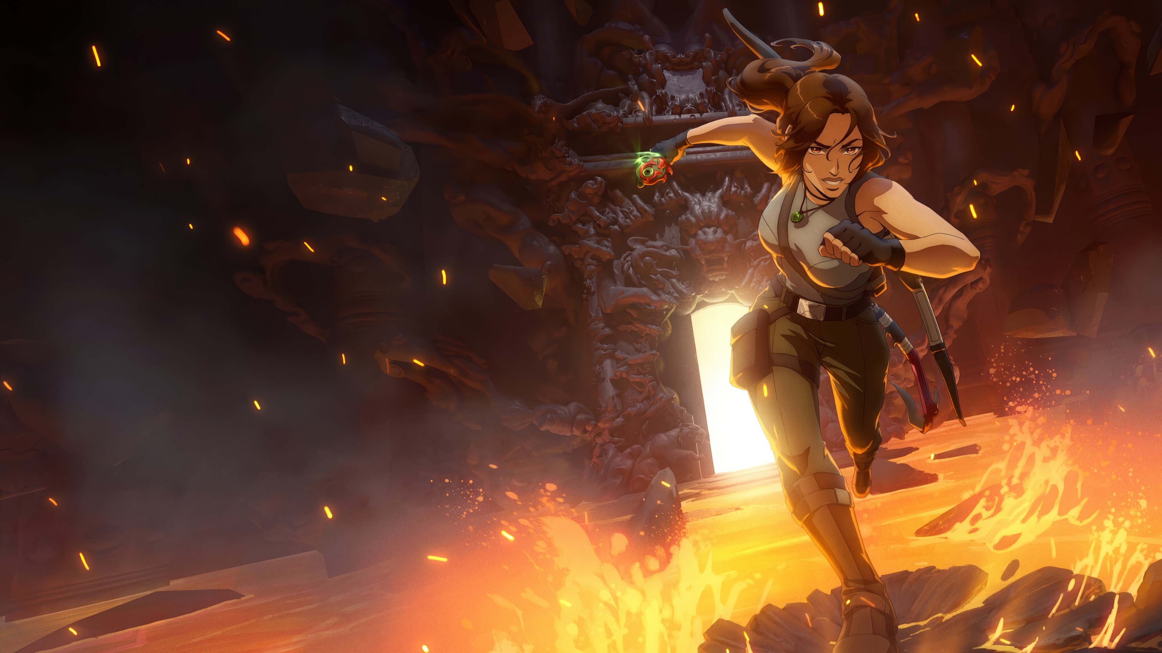 Lara Croft in Tomb Raider: The Legend of Lara Croft 4K HD Wallpaper
