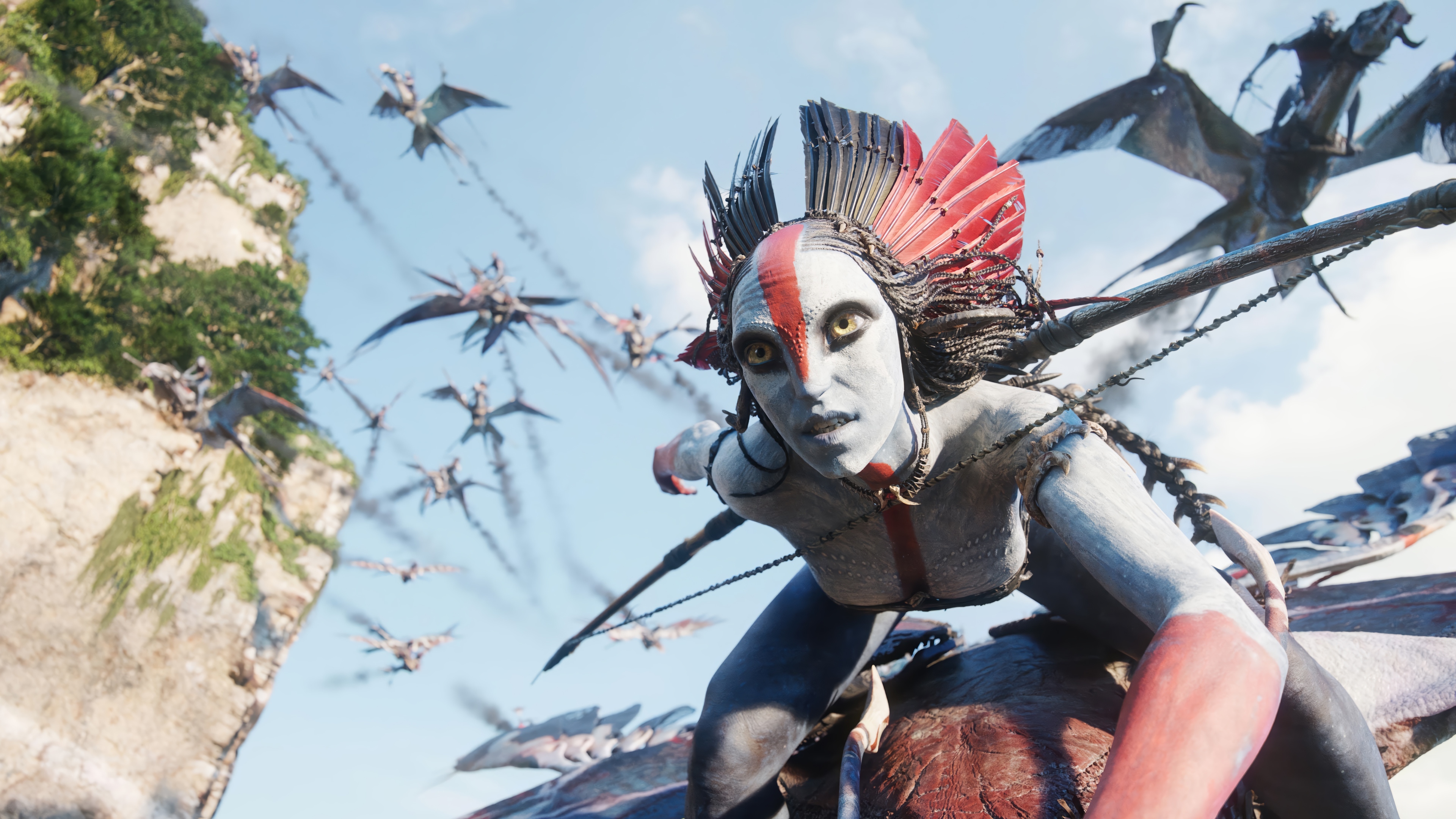 Varang riding a creature in Avatar: Fire and Ash 4K HD Wallpaper