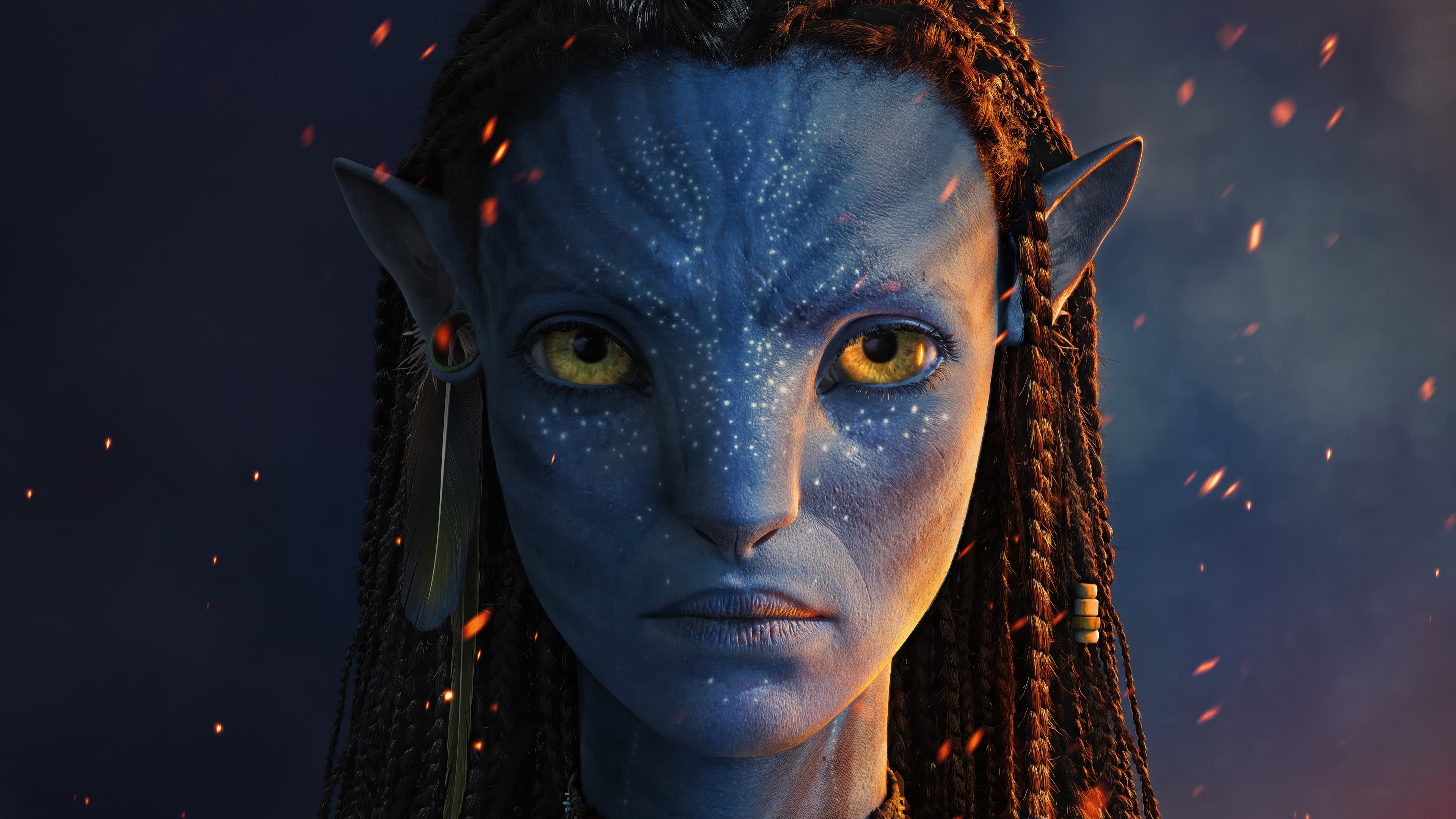 Neytiri from Avatar: Fire and Ash 4K HD Wallpaper