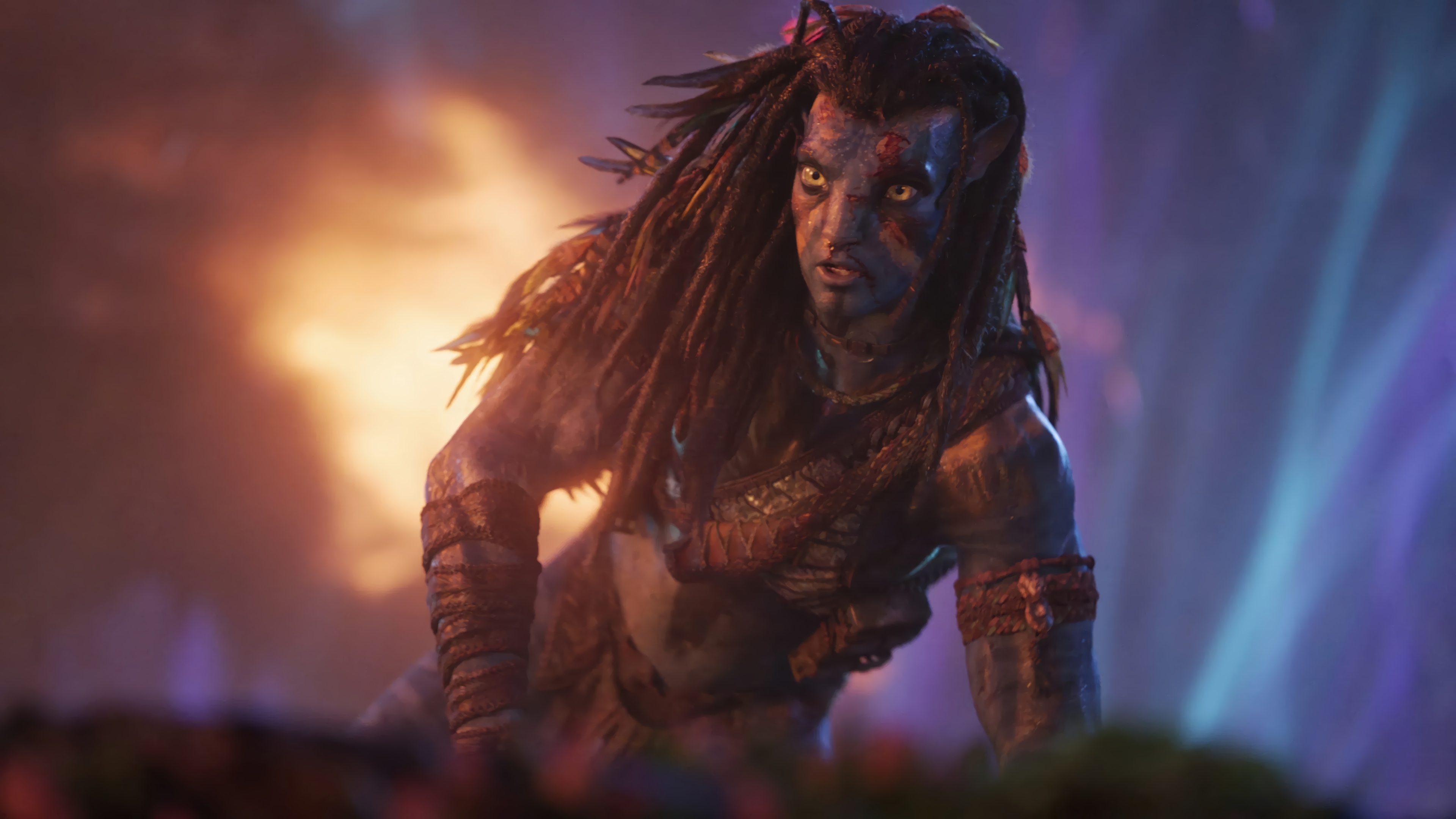 Jake Sully in Avatar: Fire and Ash 4K HD Wallpaper
