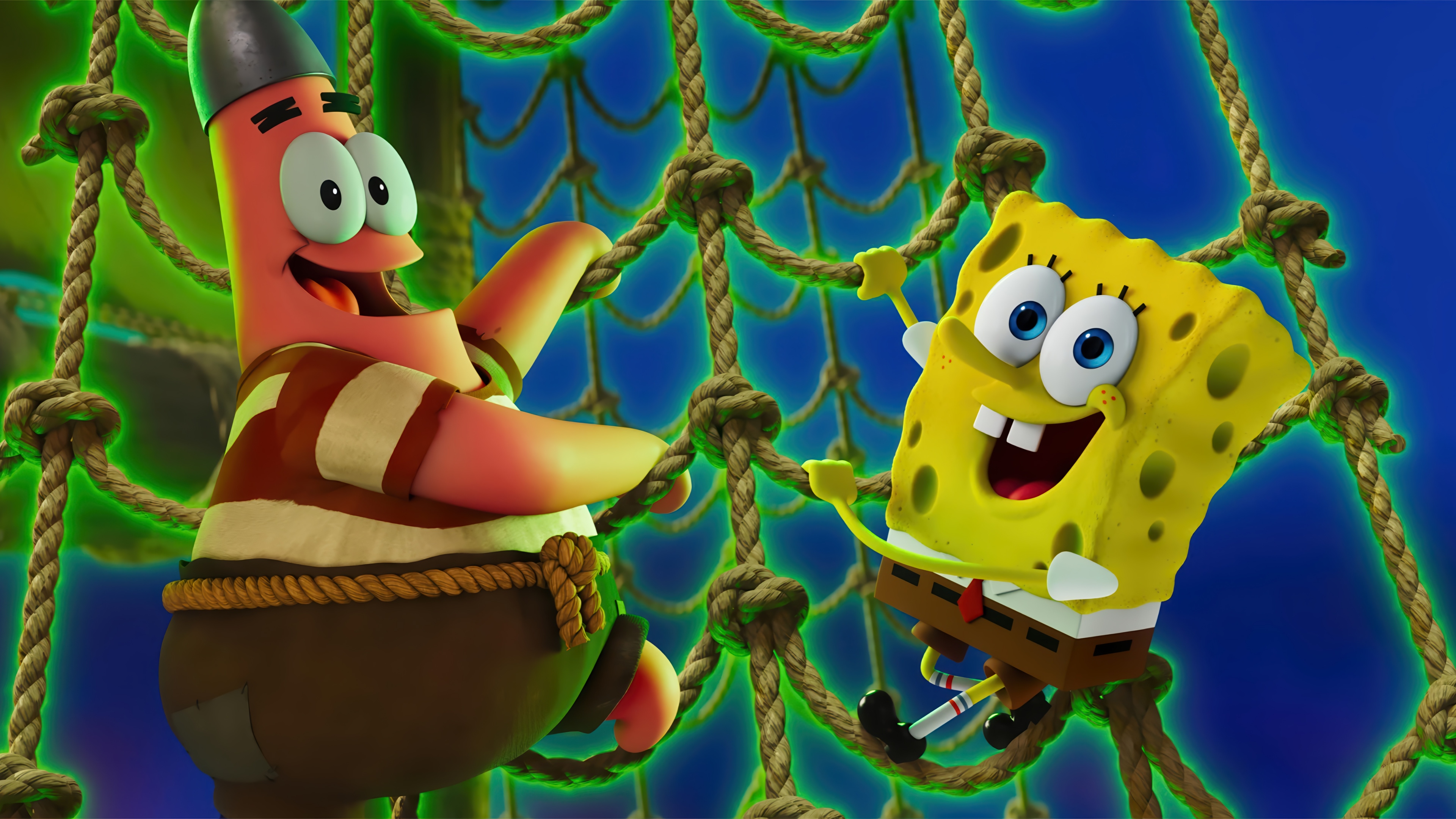 Patrick Star and SpongeBob SquarePants in 4K HD Wallpaper