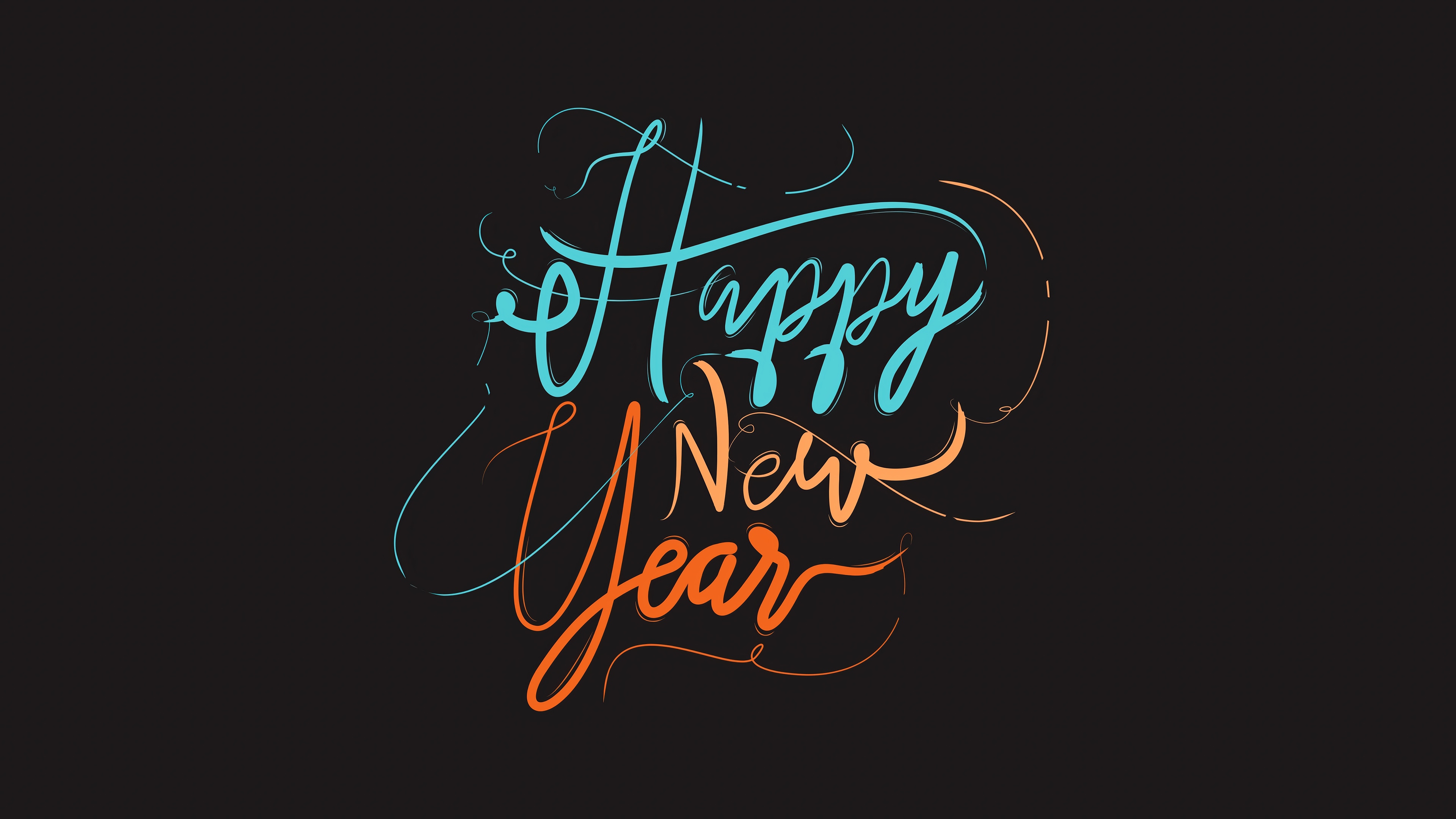 Happy New Year 4K HD Wallpaper