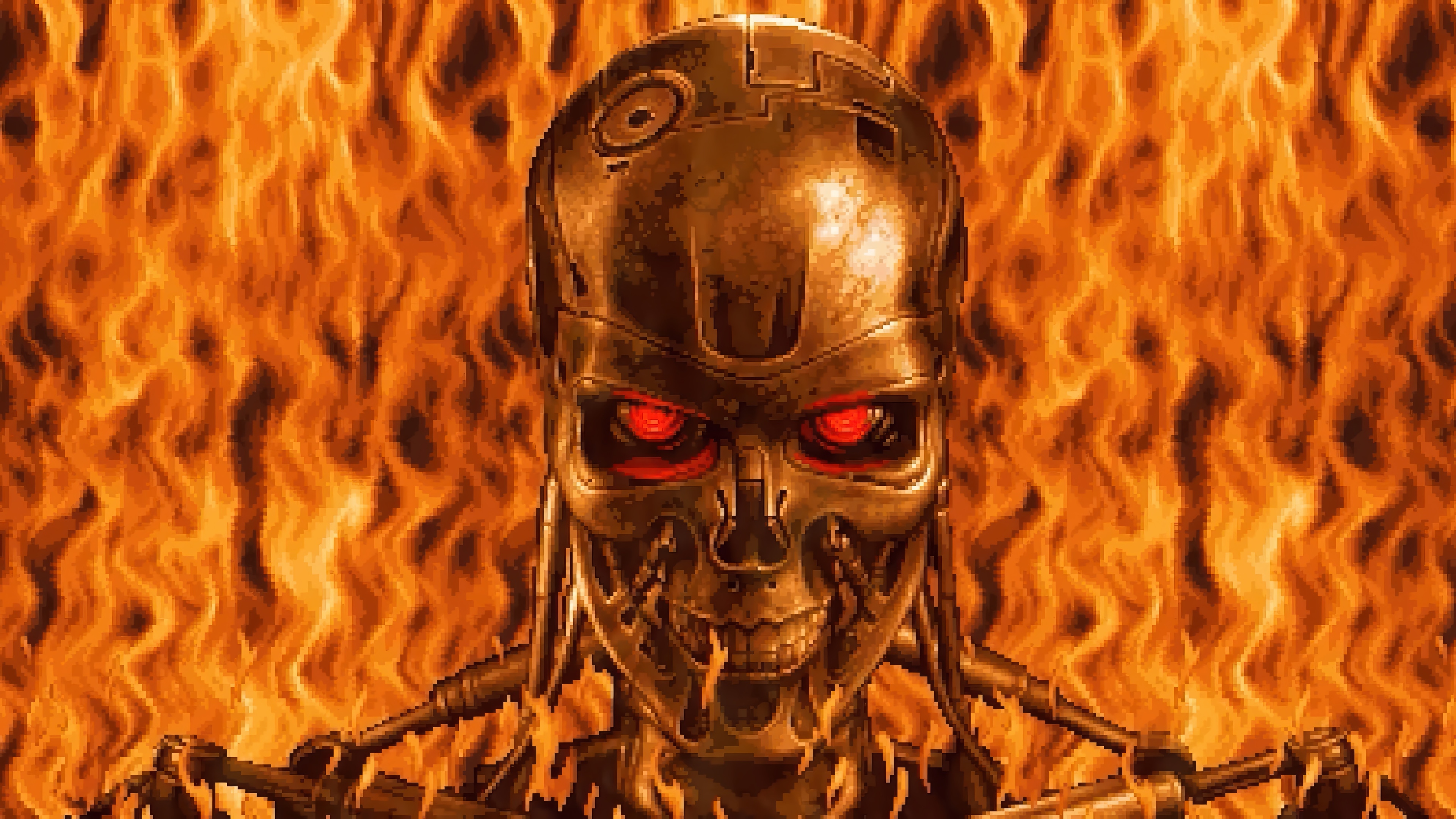 Terminator 2D NO FATE 4K HD Wallpaper
