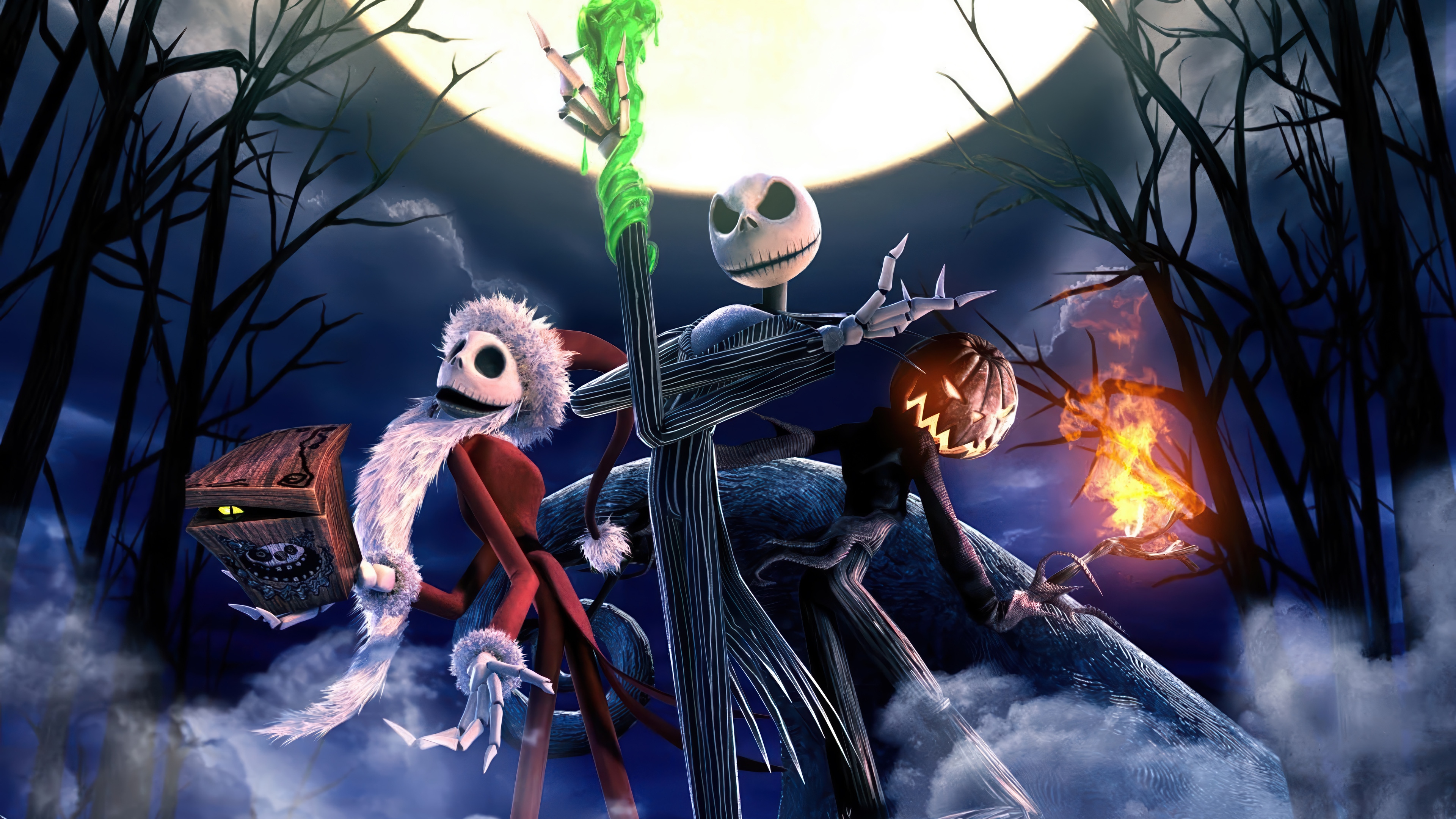 The Nightmare Before Christmas Jack Skellington 4K HD Wallpaper