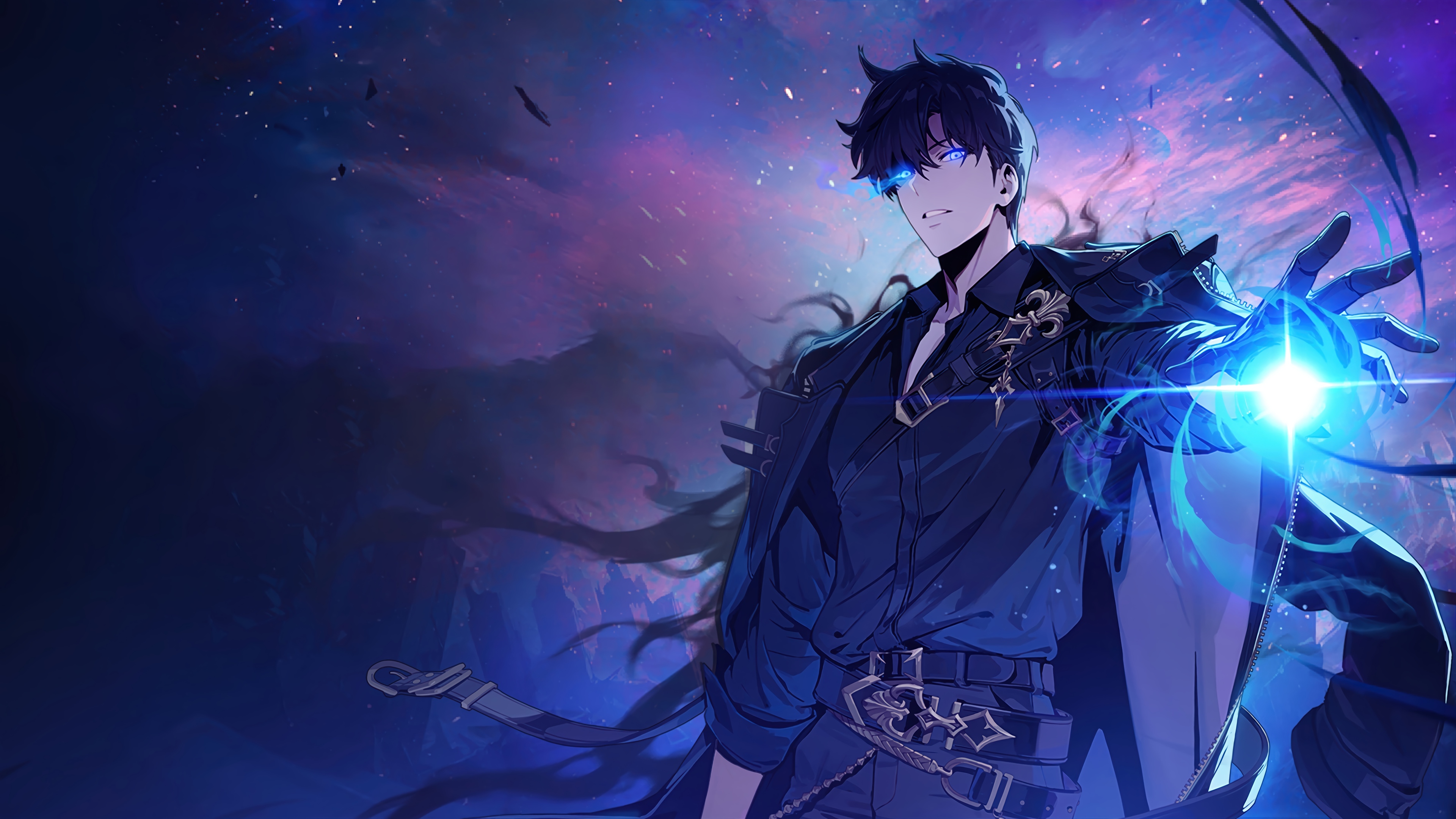 Sung Jin-Woo in Solo Leveling: ARISE OVERDRIVE 4K HD Wallpaper