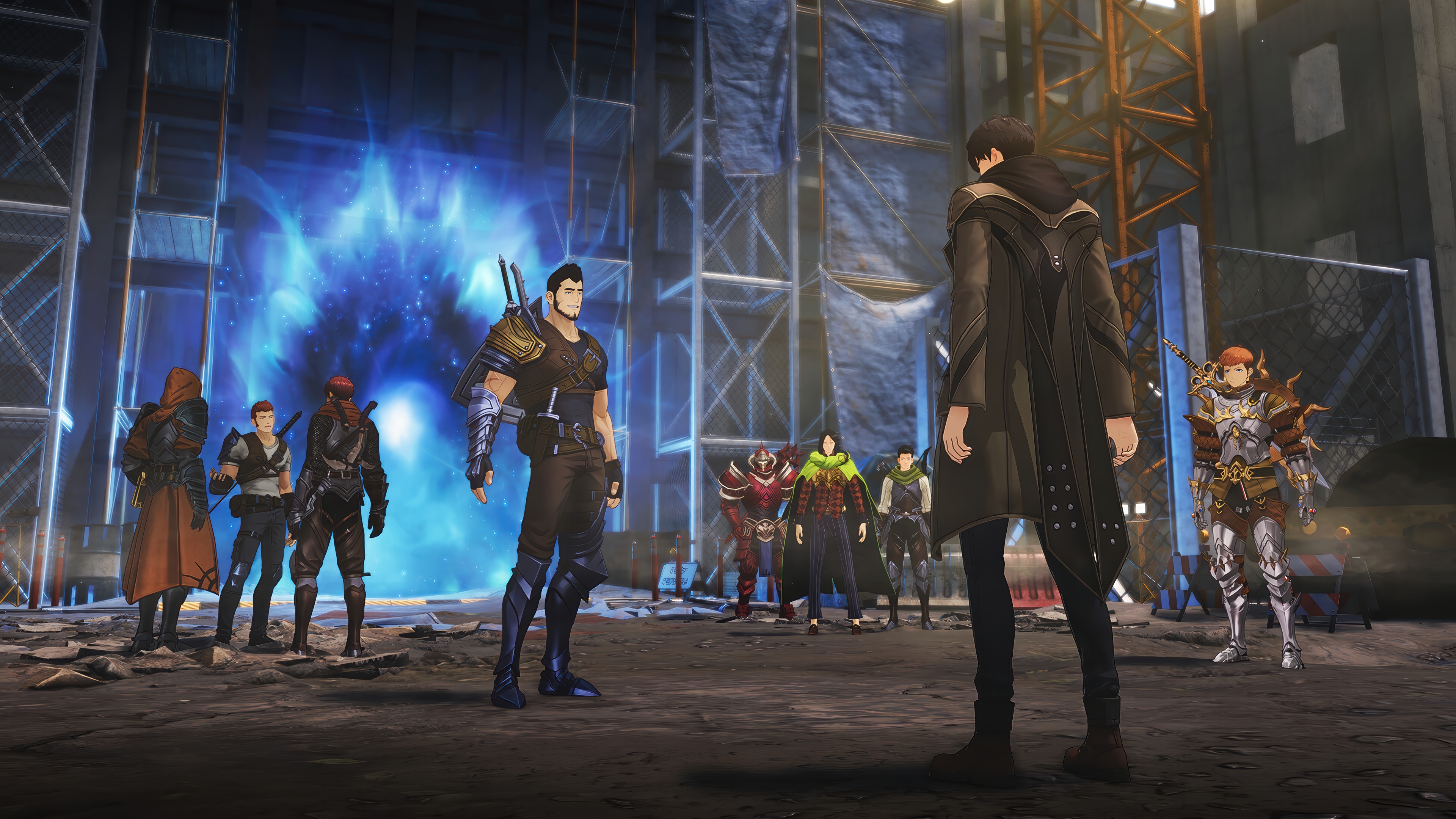 Sung Jin-Woo and allies in Solo Leveling: ARISE 4K HD Wallpaper