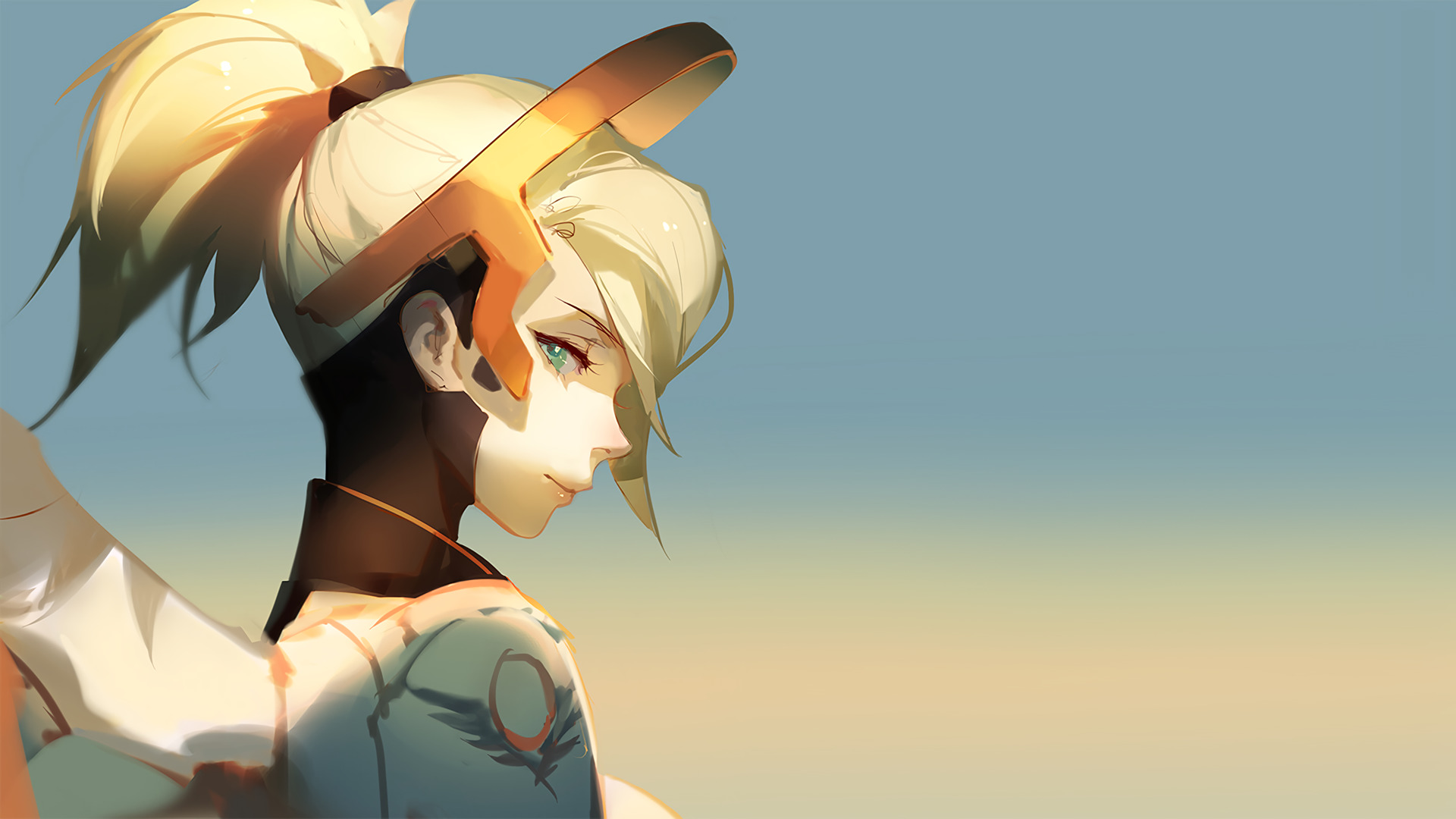 Mercy from Overwatch HD Wallpaper