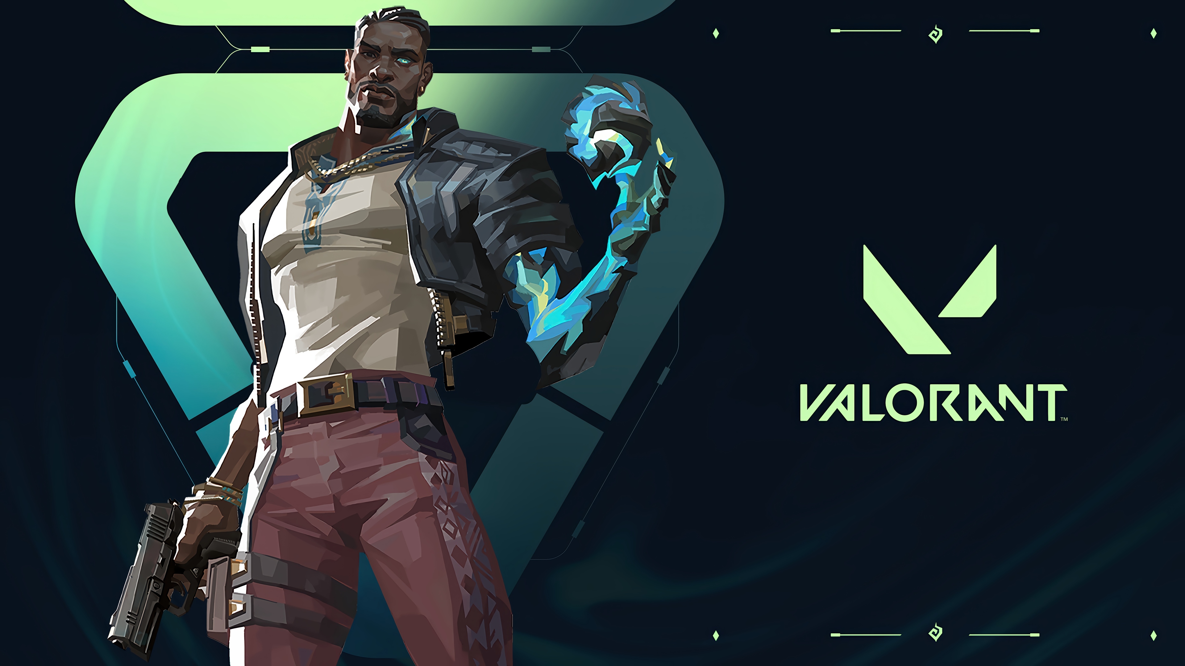 Valorant 4K: Phoenix with Gun and Energy Arm HD Wallpaper