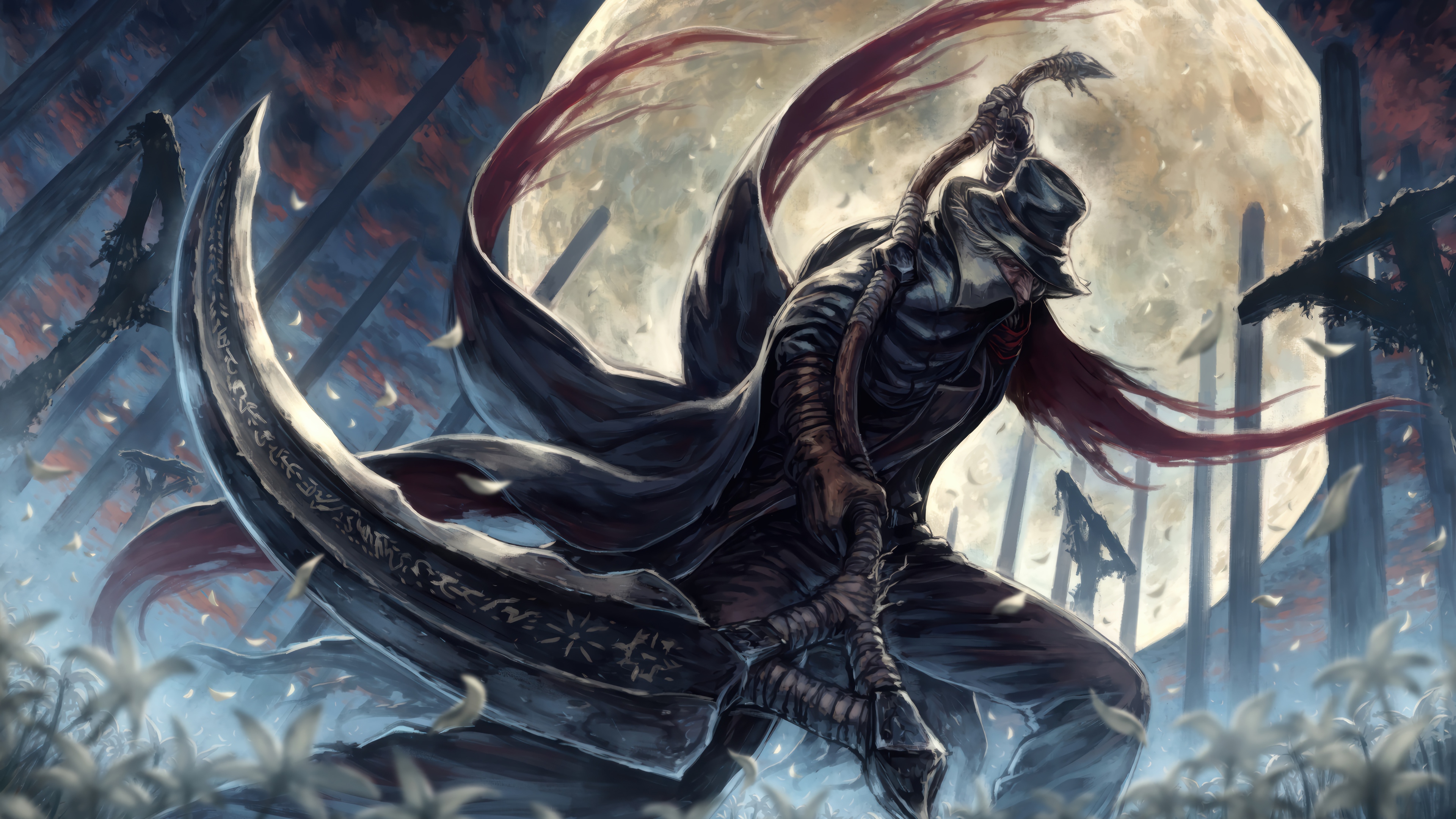 Gehrman, The First Hunter from Bloodborne 4K HD Wallpaper