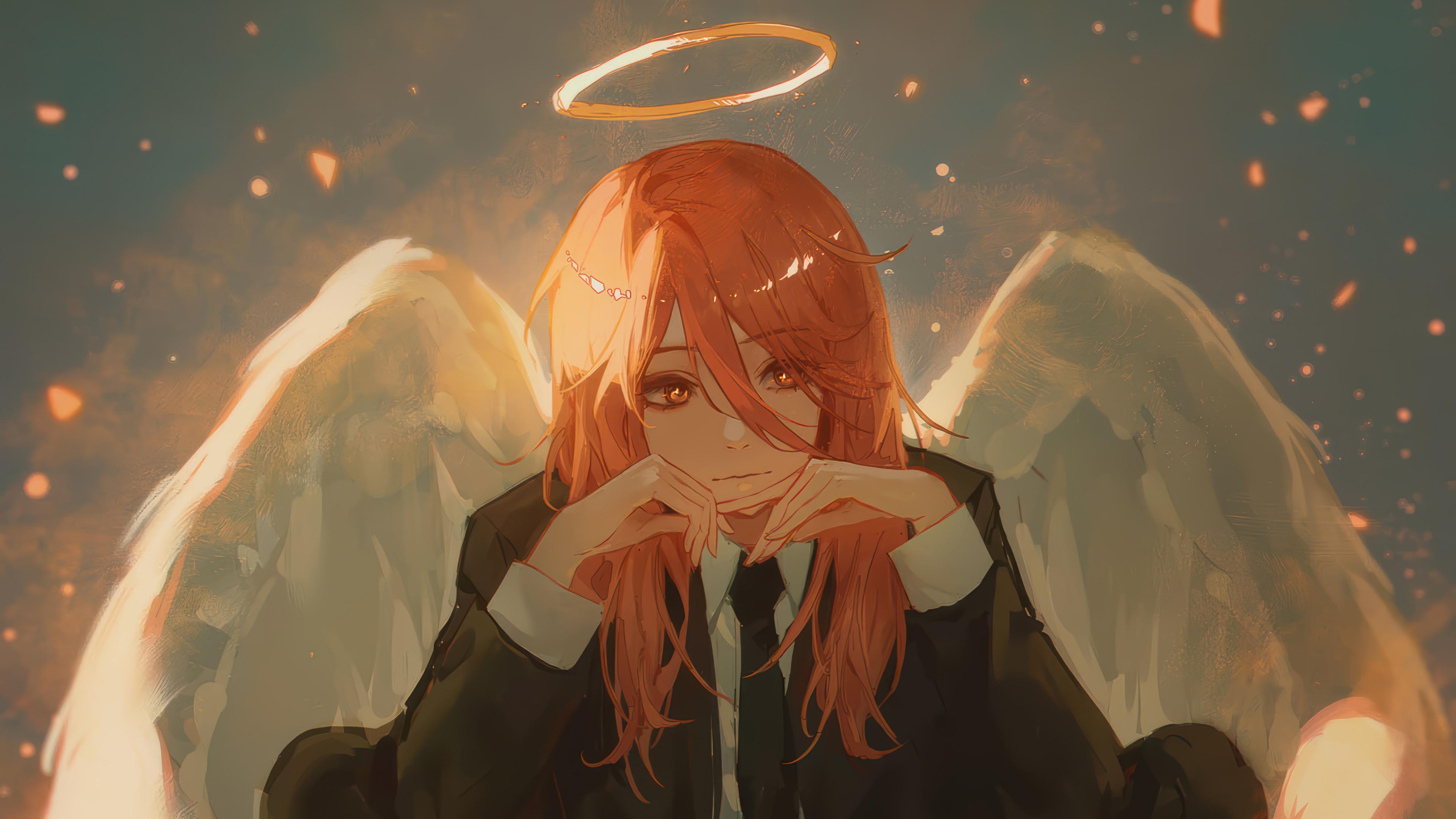 Makima as an Angel Devil from Chainsaw Man 4K HD Wallpaper