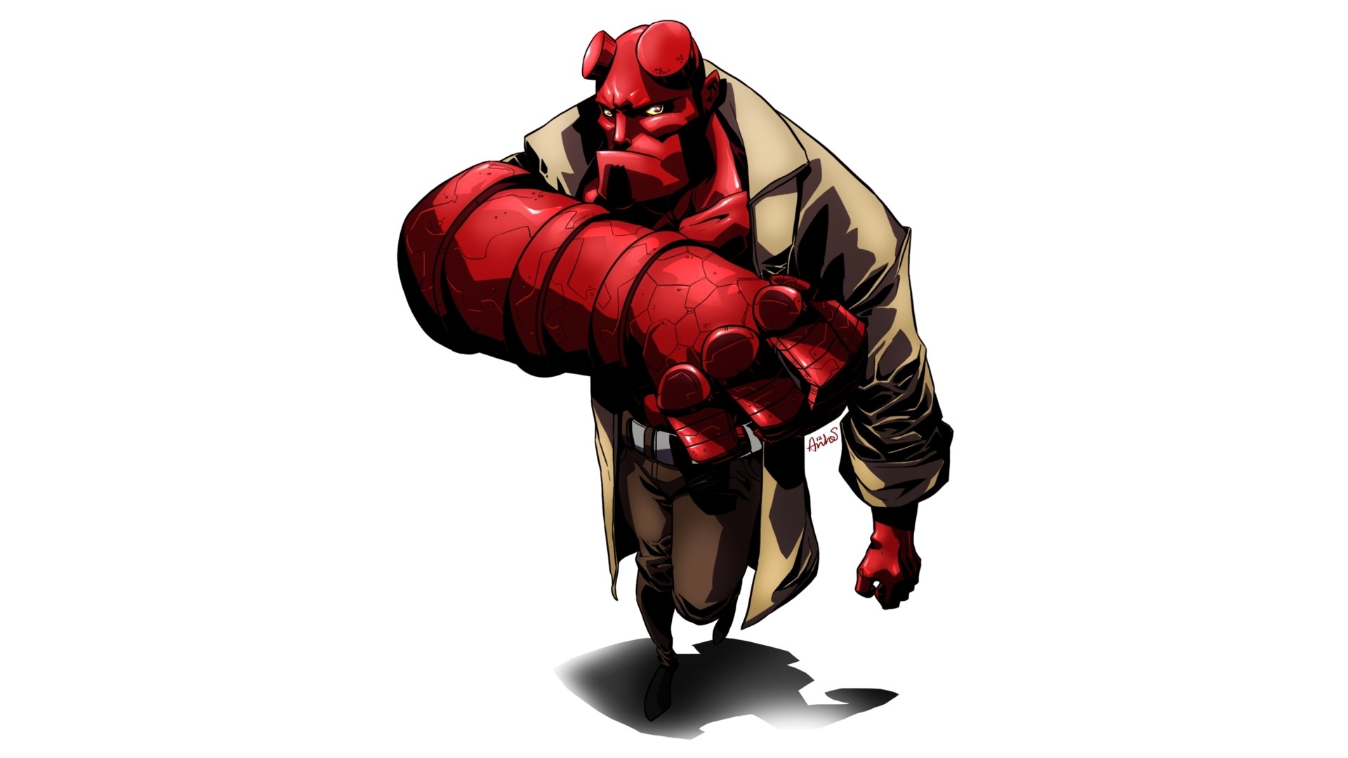 Hellboy artwork HD Wallpaper
