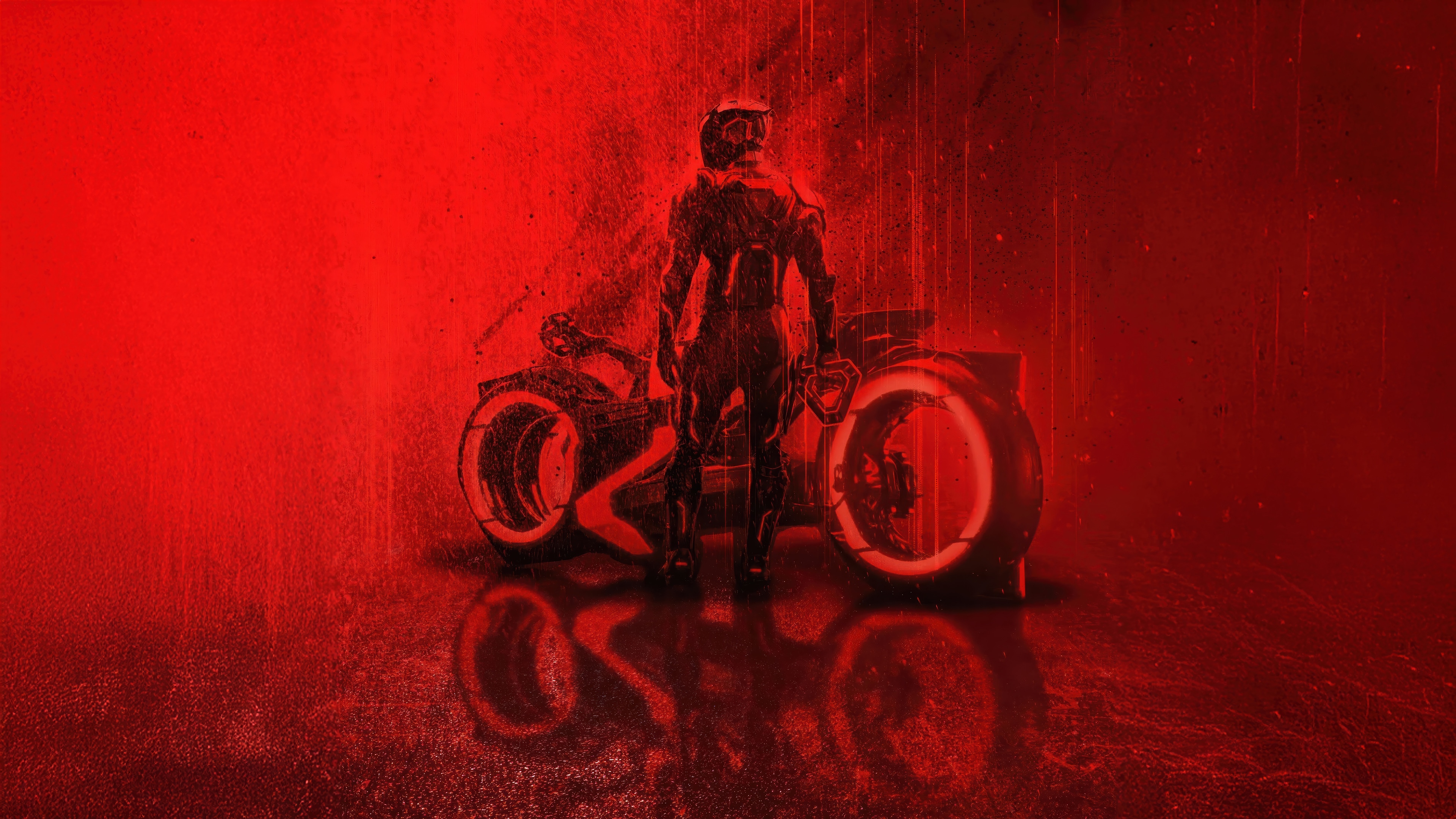 Tron: Ares Light Cycle 4K HD Wallpaper