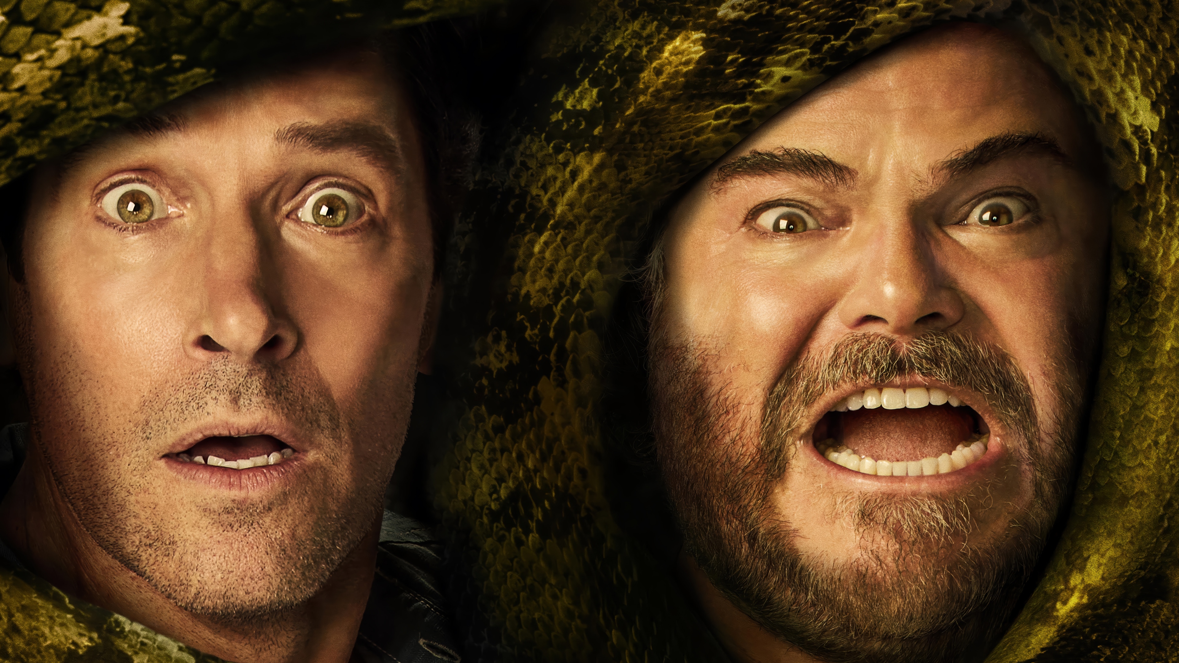 Jack Black and Paul Rudd in Anaconda 4K HD Wallpaper