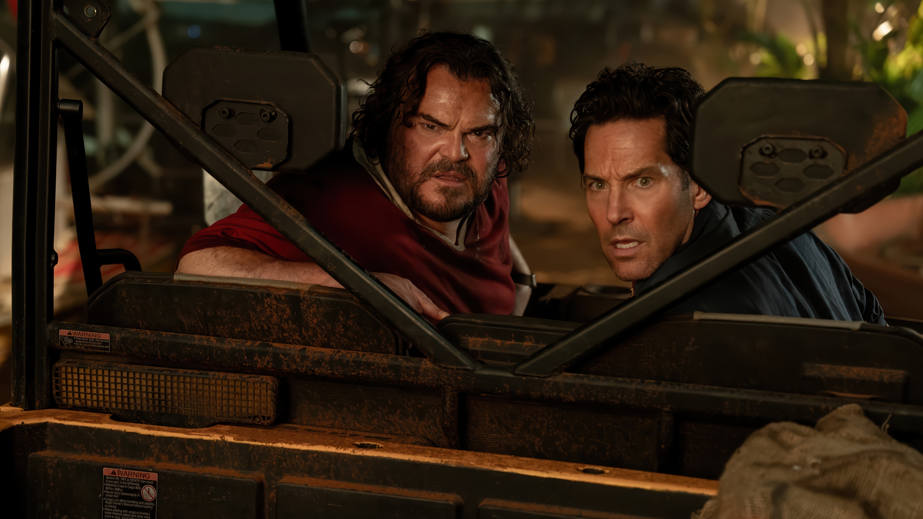 Jack Black and Paul Rudd in a vehicle HD Wallpaper