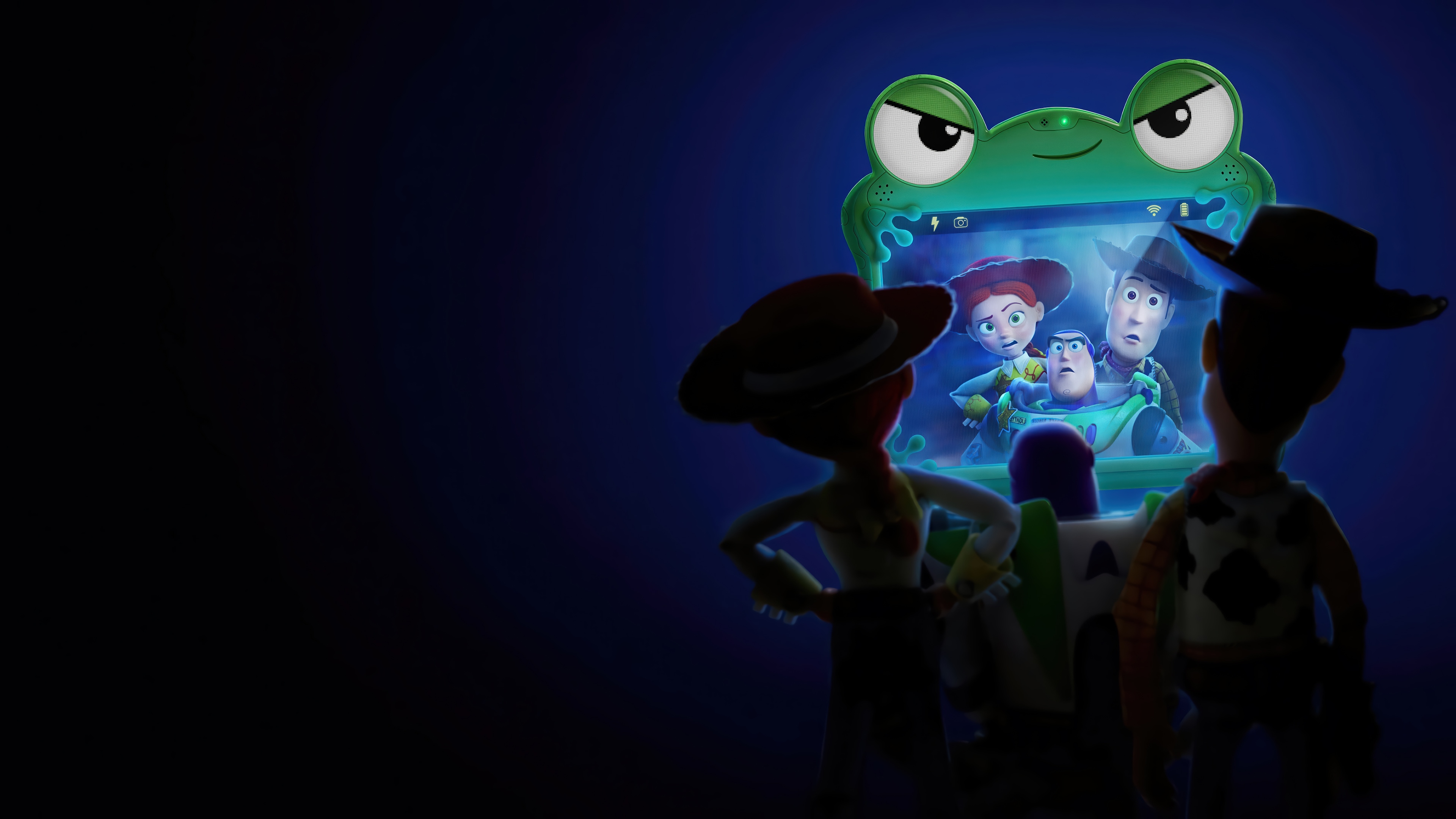 Toy Story characters on a frog tablet HD Wallpaper