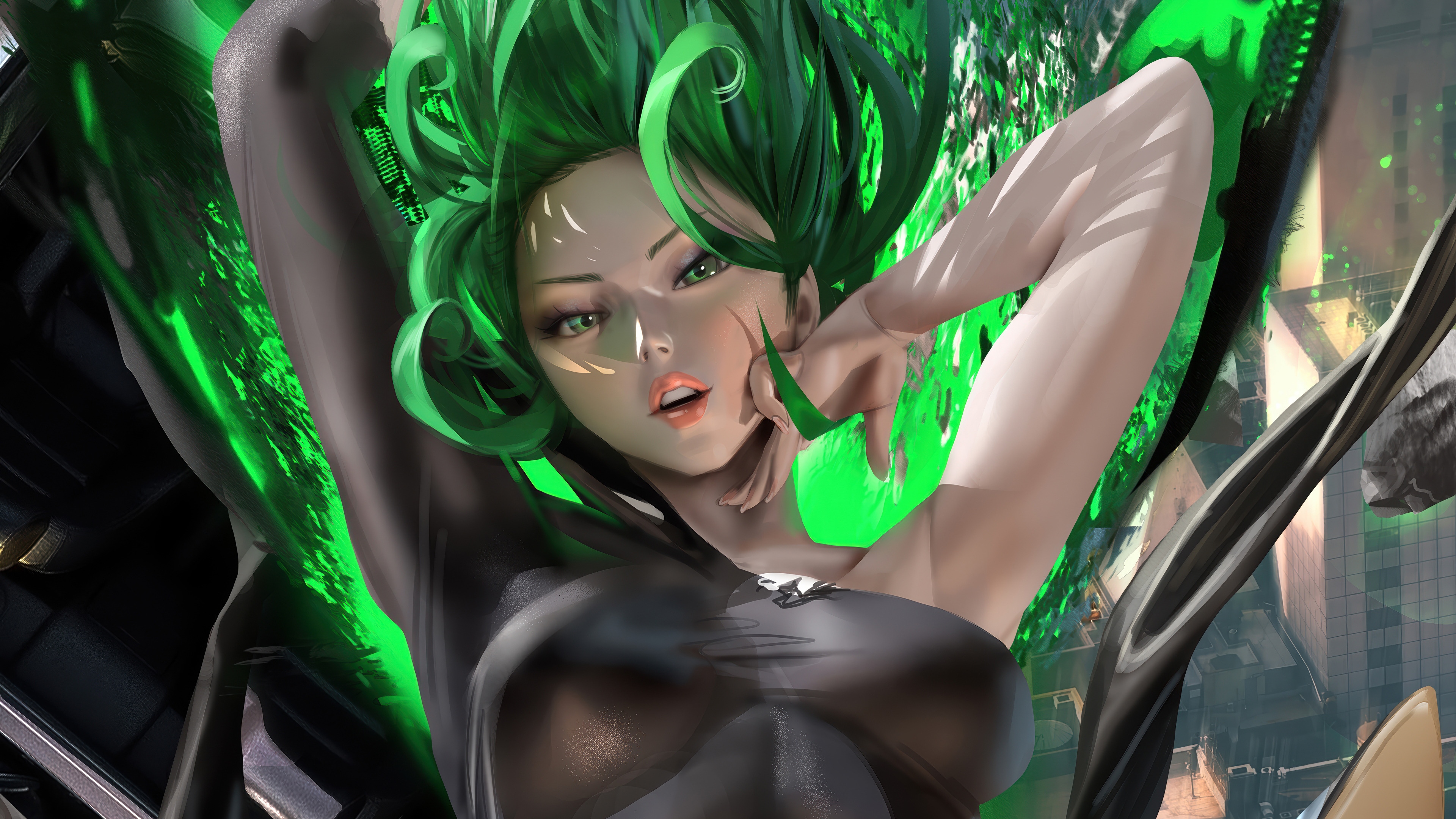 Tatsumaki from One Punch Man in 4K HD Wallpaper