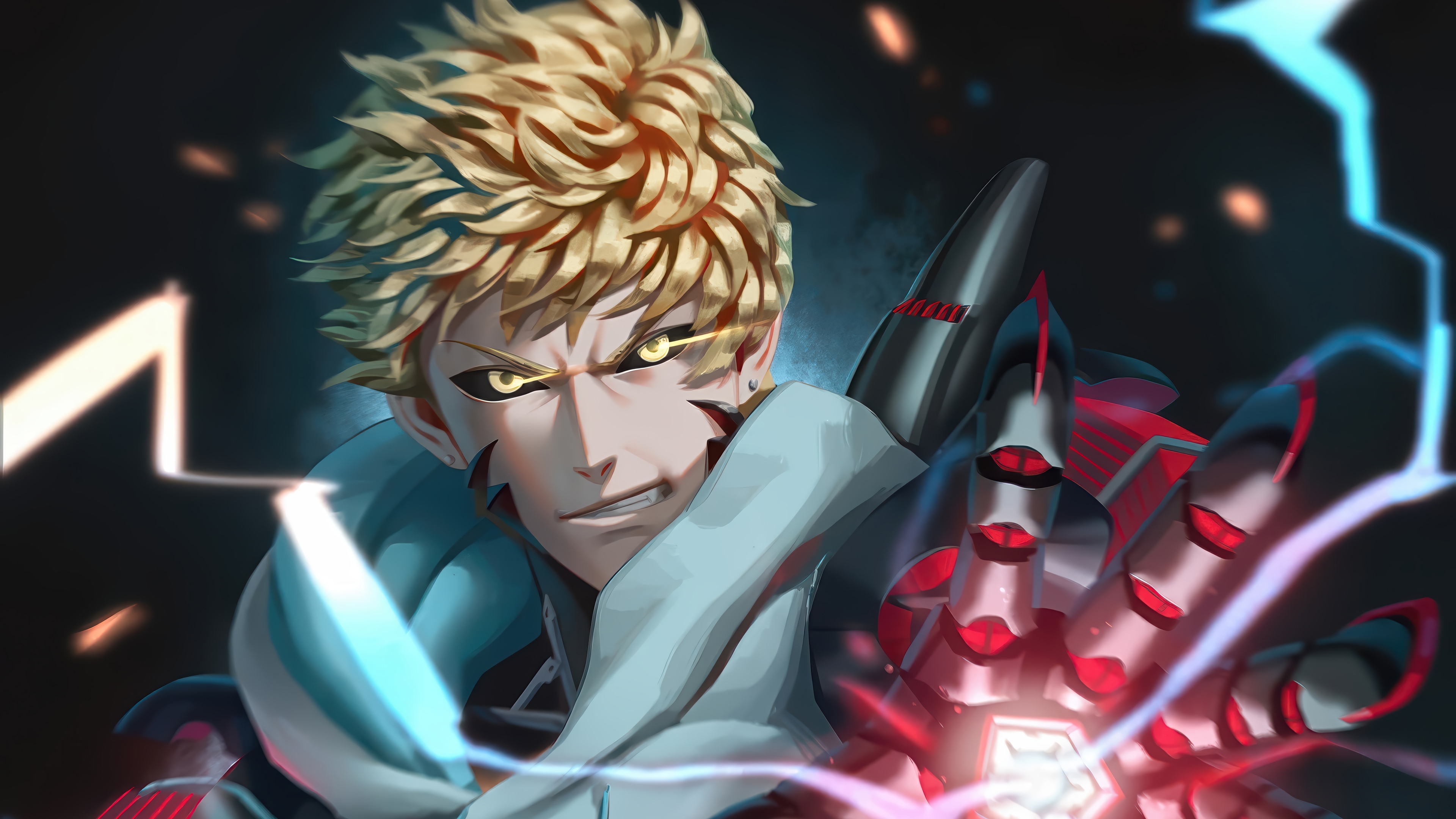 Genos from One Punch Man in 4K HD Wallpaper
