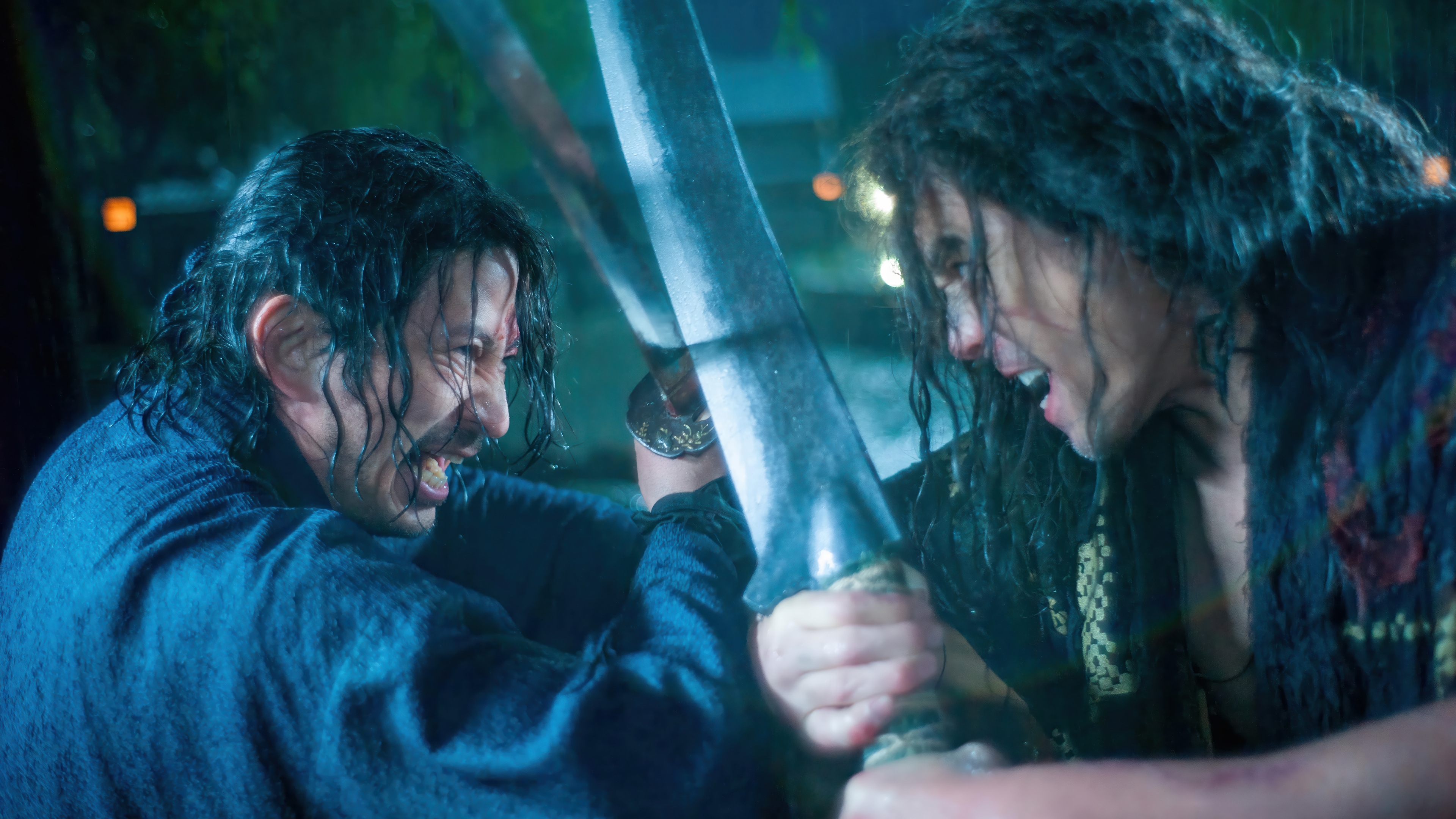 Shujiro and Bukotsu fight with swords in 4K HD Wallpaper