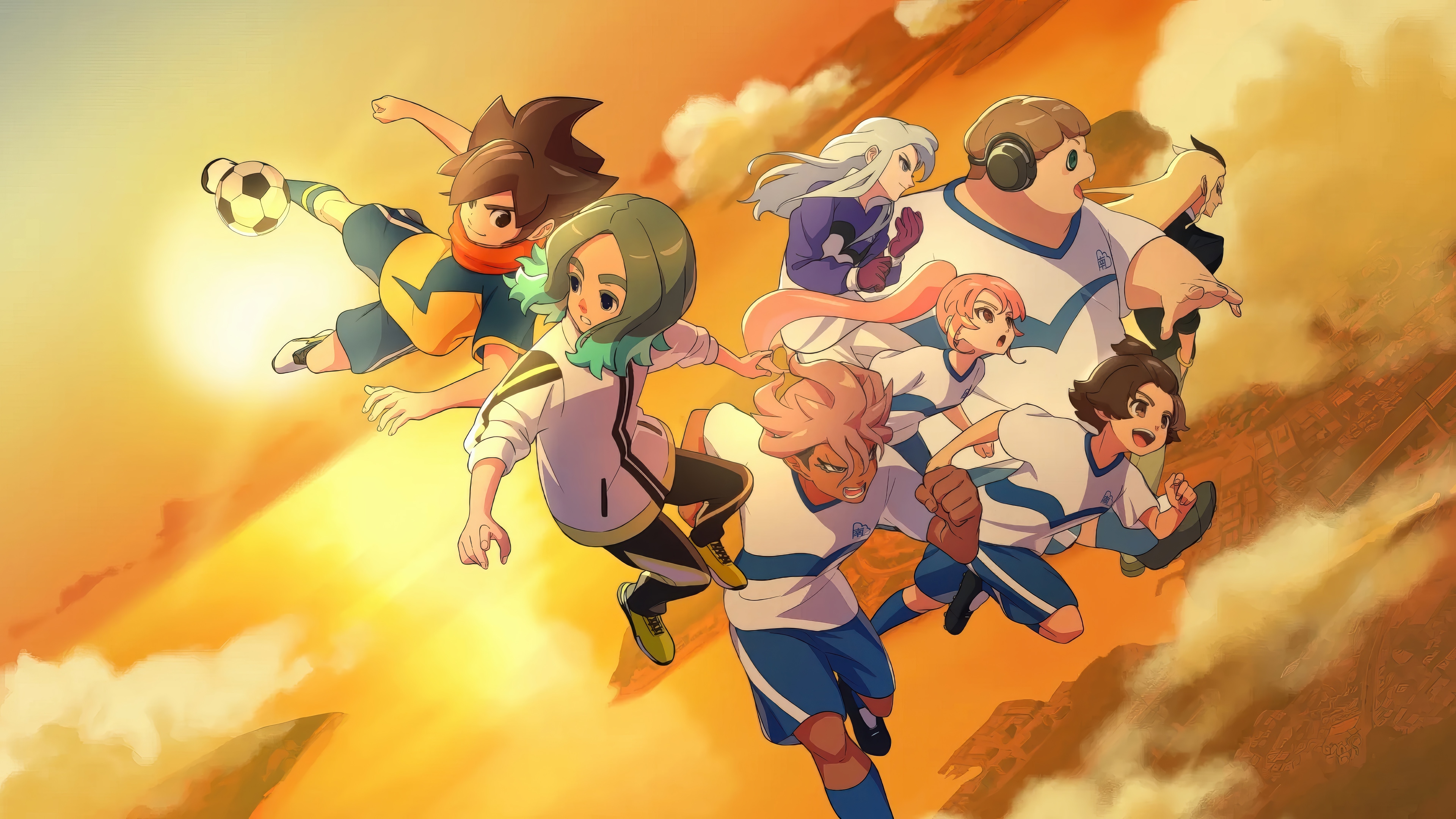 Inazuma Eleven: Victory Road characters in 4K HD Wallpaper