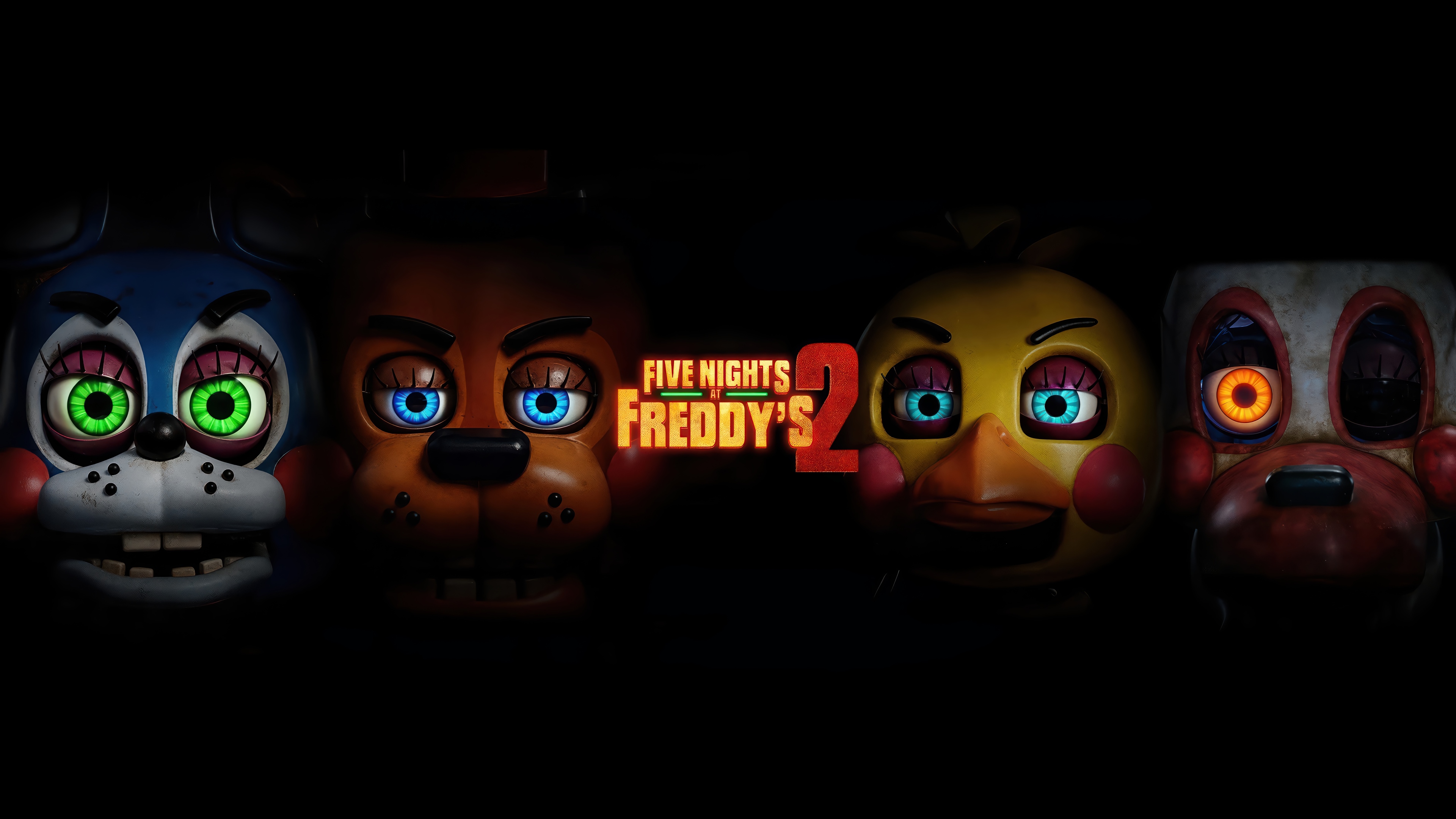 Five Nights at Freddy's 2 Animatronics 4K HD Wallpaper