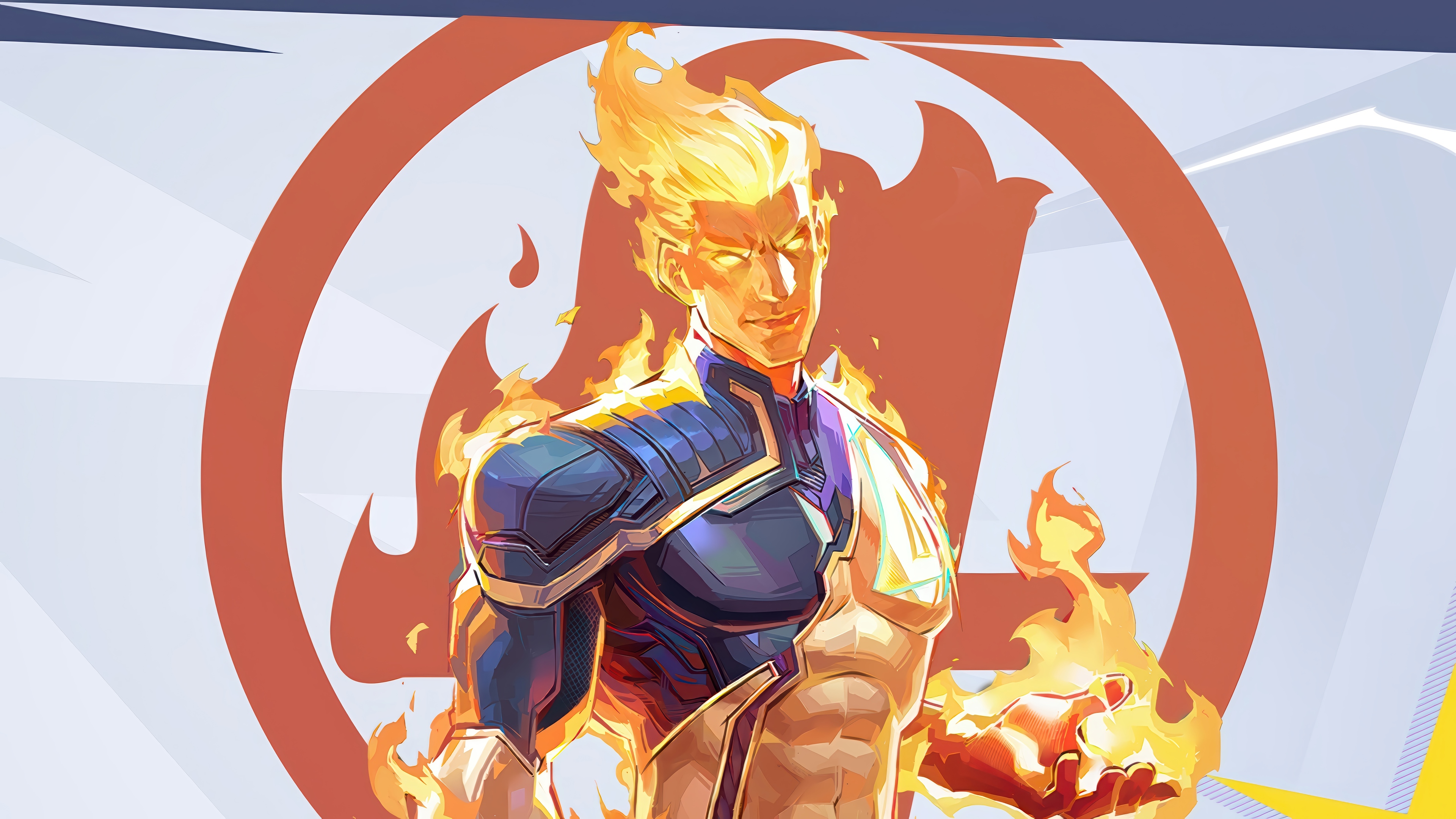 Human Torch in Marvel Rivals 4K HD Wallpaper