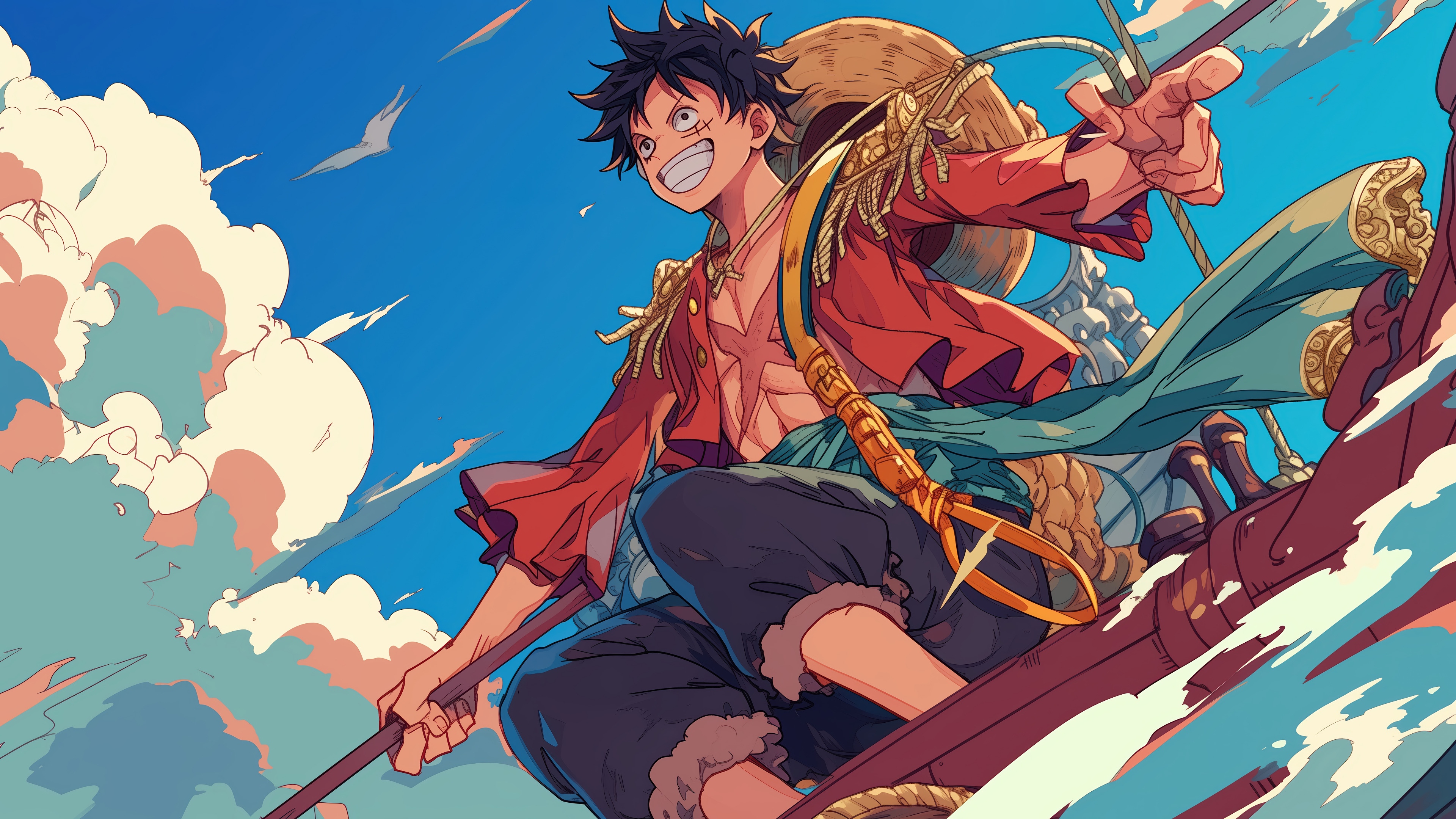 Monkey D. Luffy from One Piece in 4K HD Wallpaper