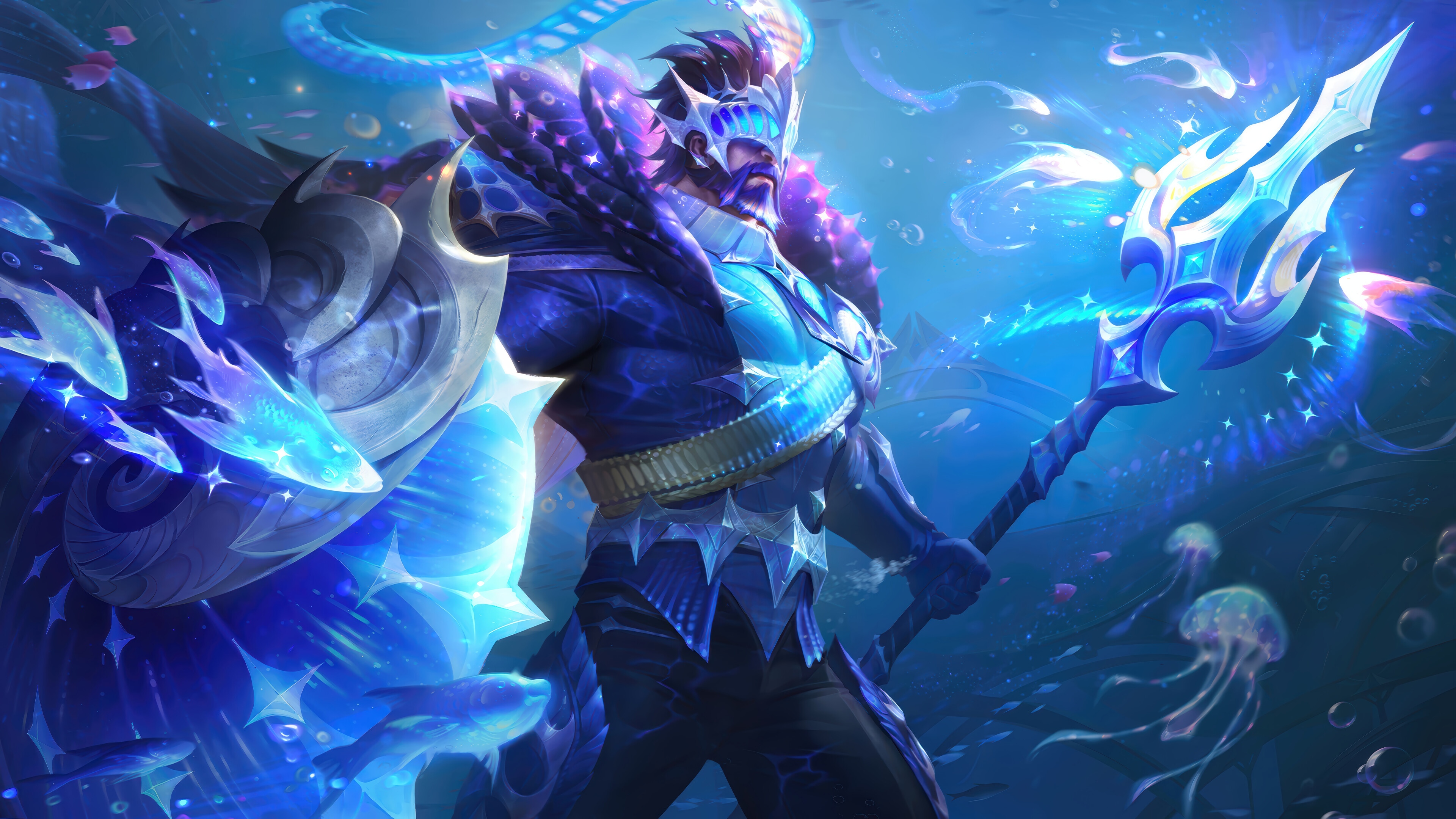 Pantheon Cryptic Depth LoL Wild Rift 4K HD Wallpaper