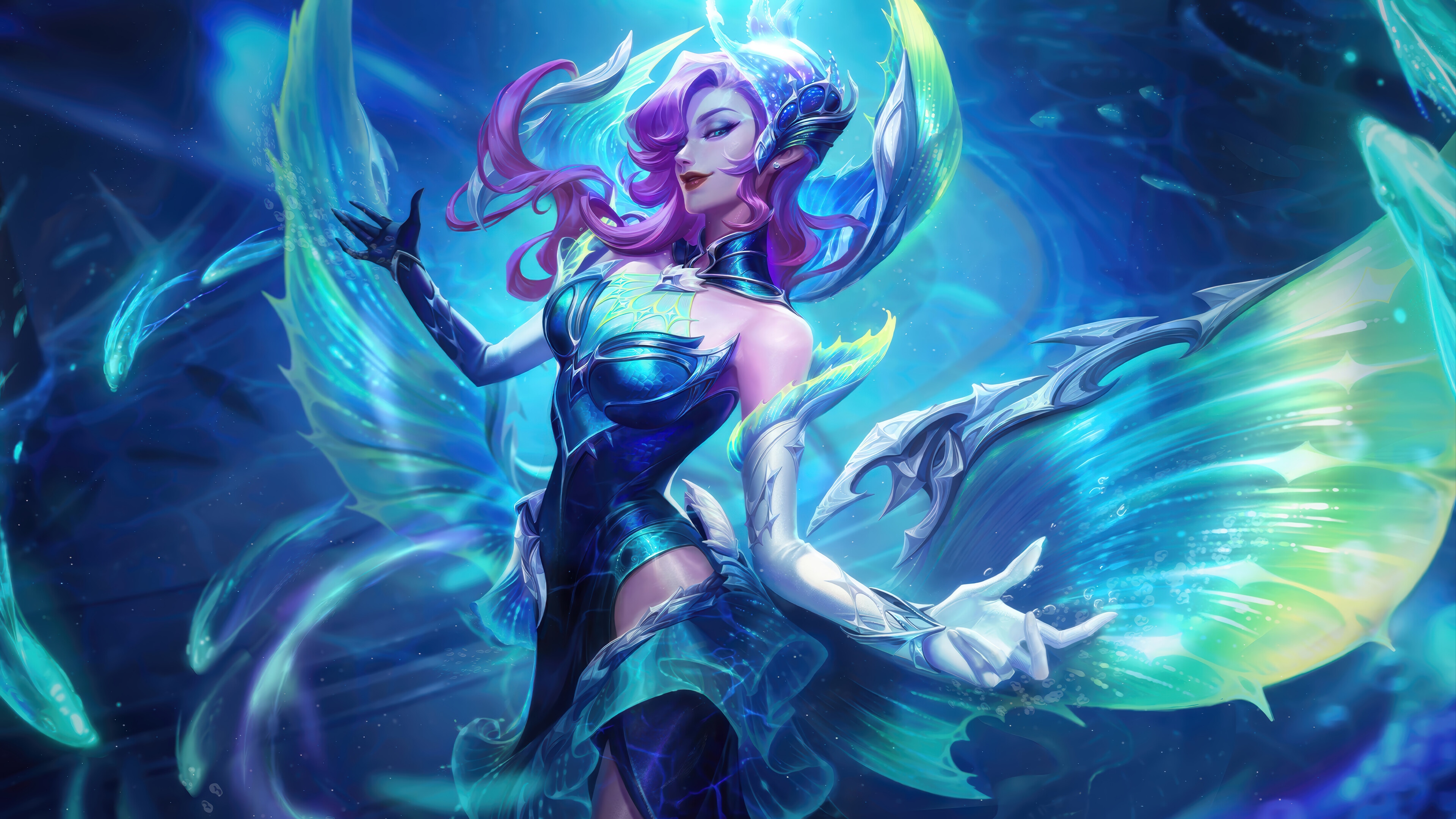 Morgana Cryptic Depth Splash Art 4K HD Wallpaper