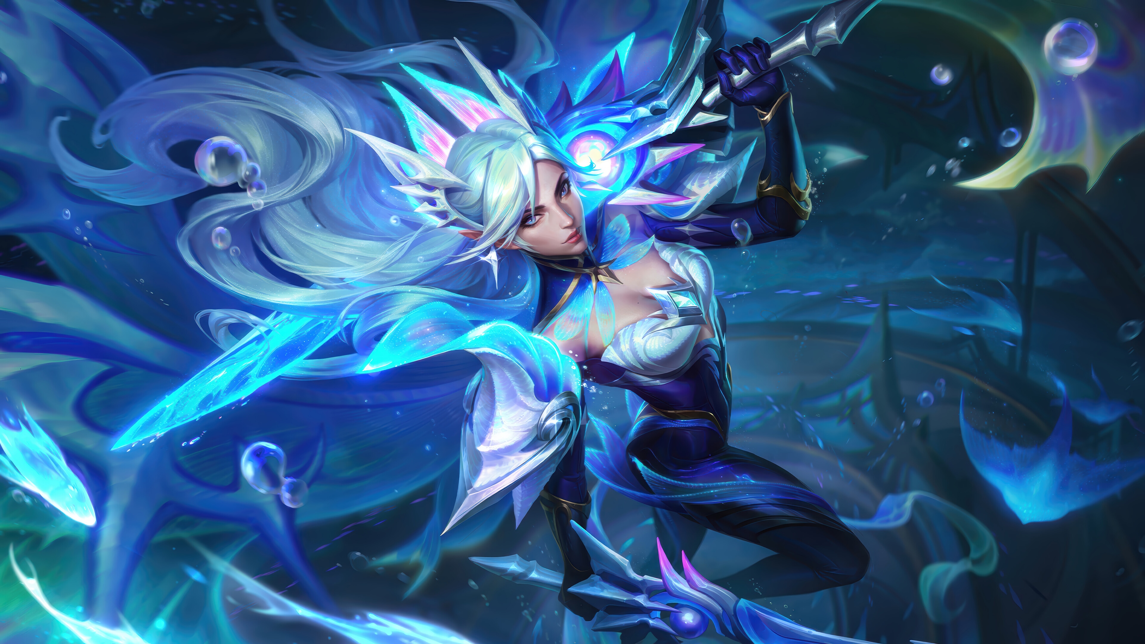 Kayle Cryptic Depth Splash Art 4K HD Wallpaper