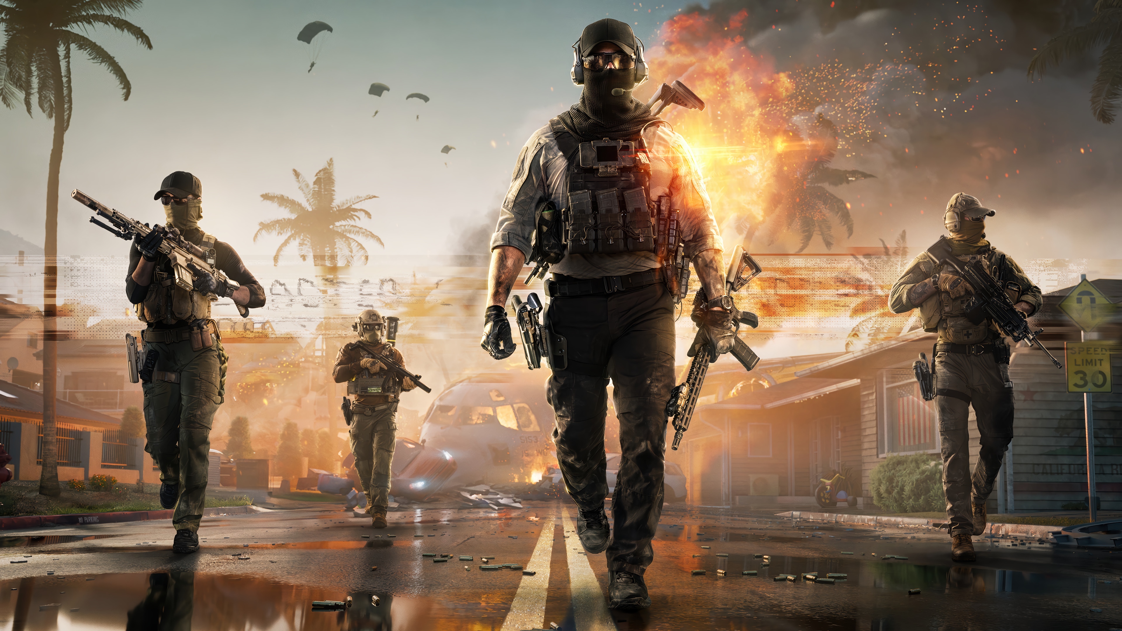 Battlefield 4K soldiers in combat HD Wallpaper