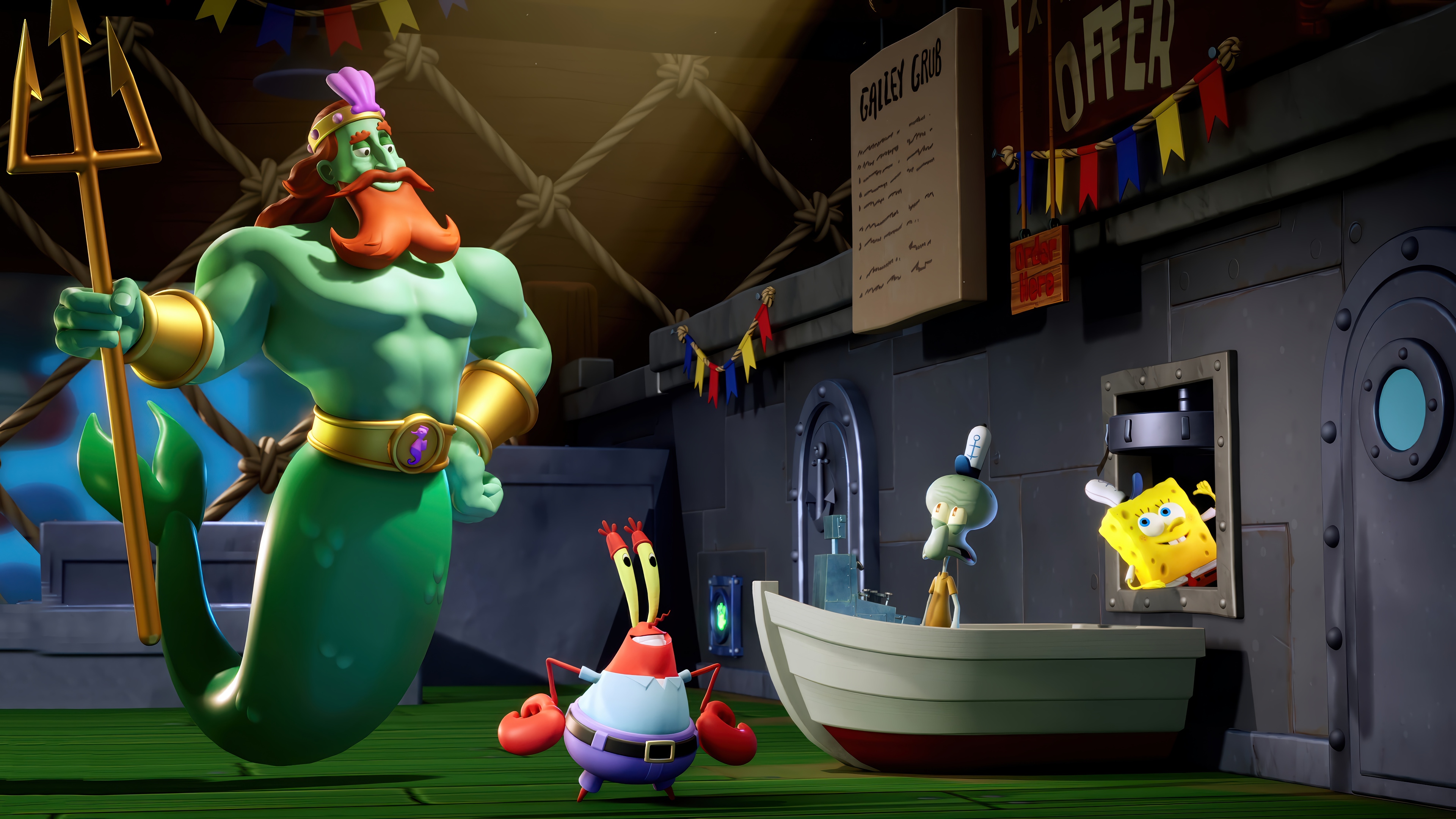 SpongeBob SquarePants: Titans of the Tide 4K HD Wallpaper