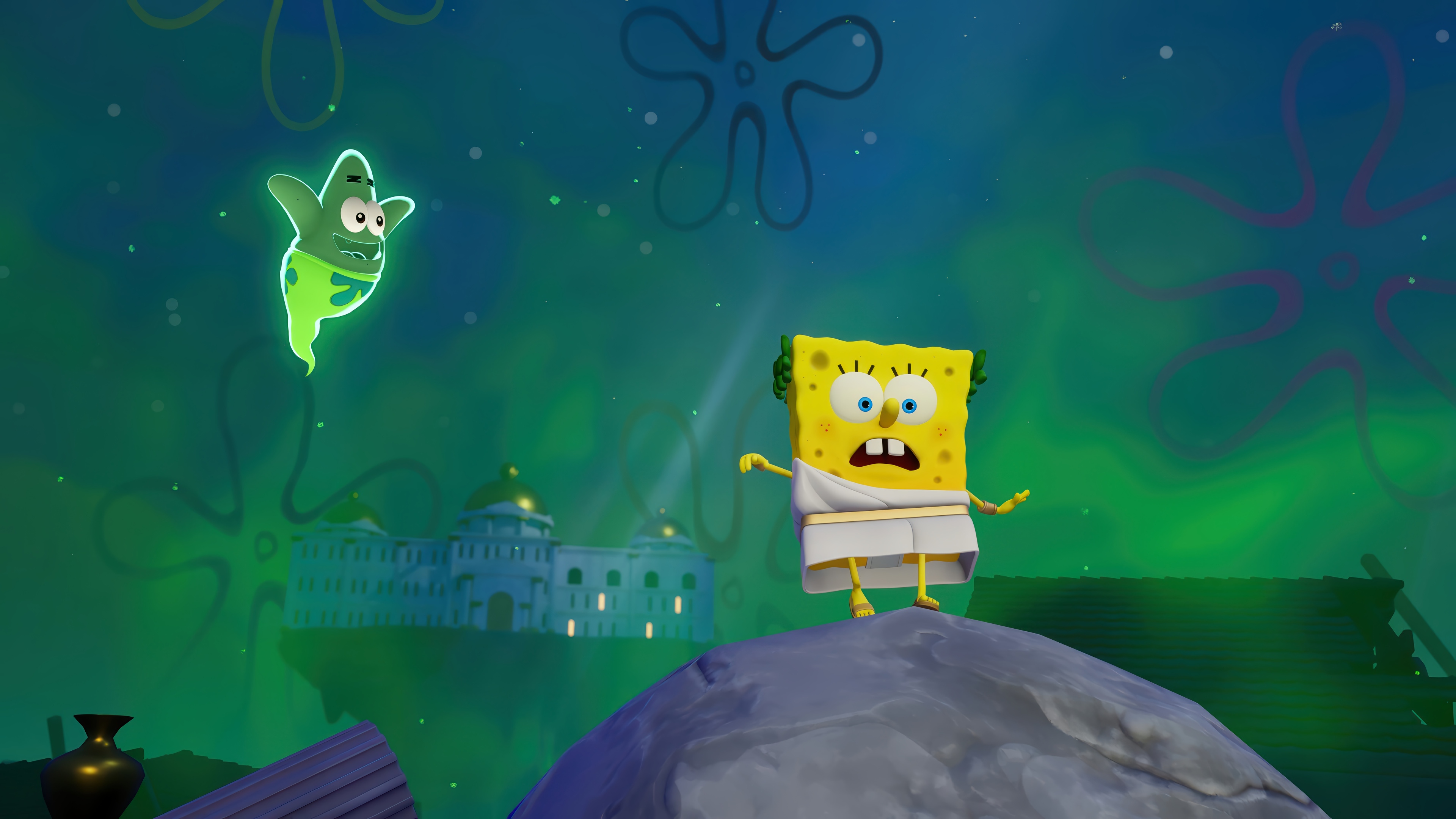 SpongeBob SquarePants: Patrick Star Ghost 4K HD Wallpaper