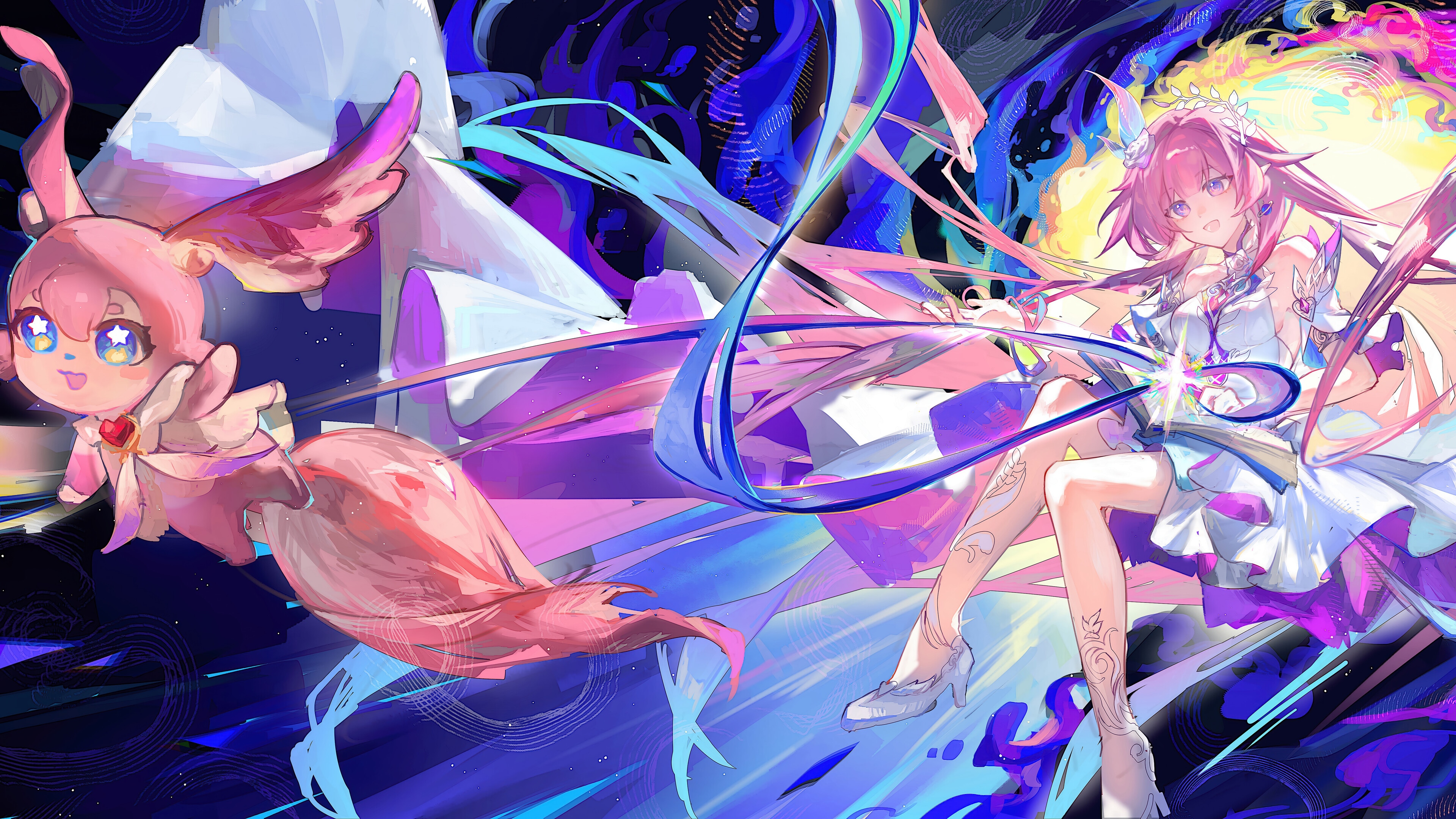 Cyrene and companion from Honkai: Star Rail 4K HD Wallpaper