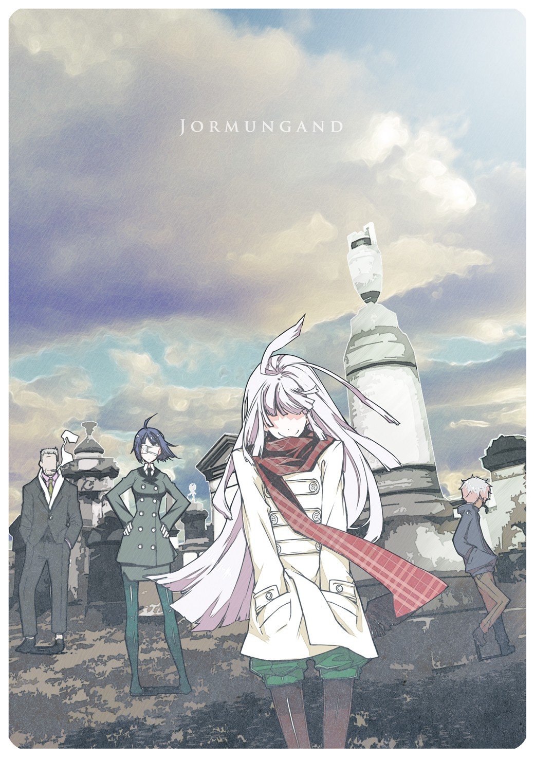 Jormungand characters in a graveyard HD Wallpaper