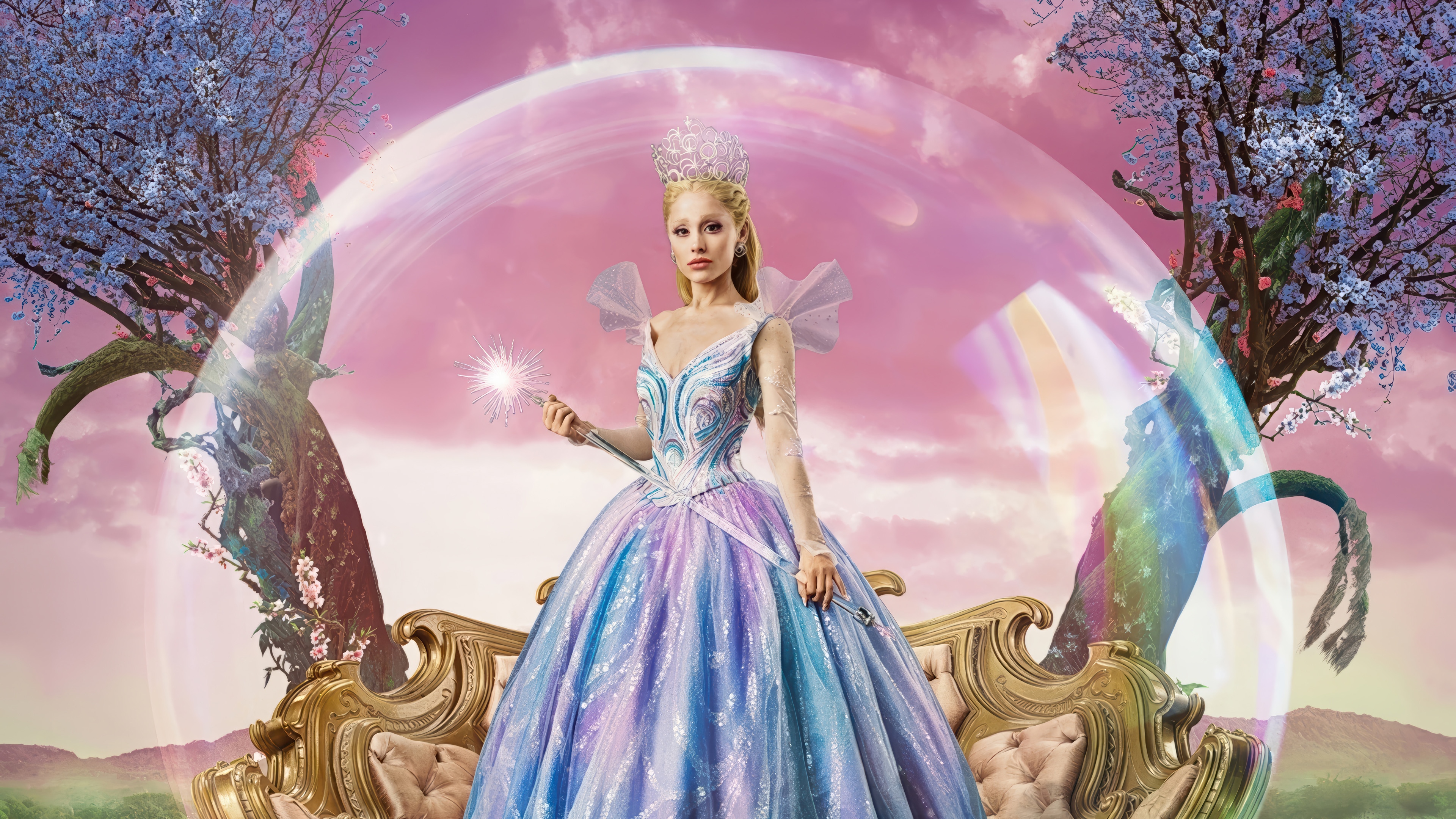 Glinda from Wicked: For Good 4K HD Wallpaper