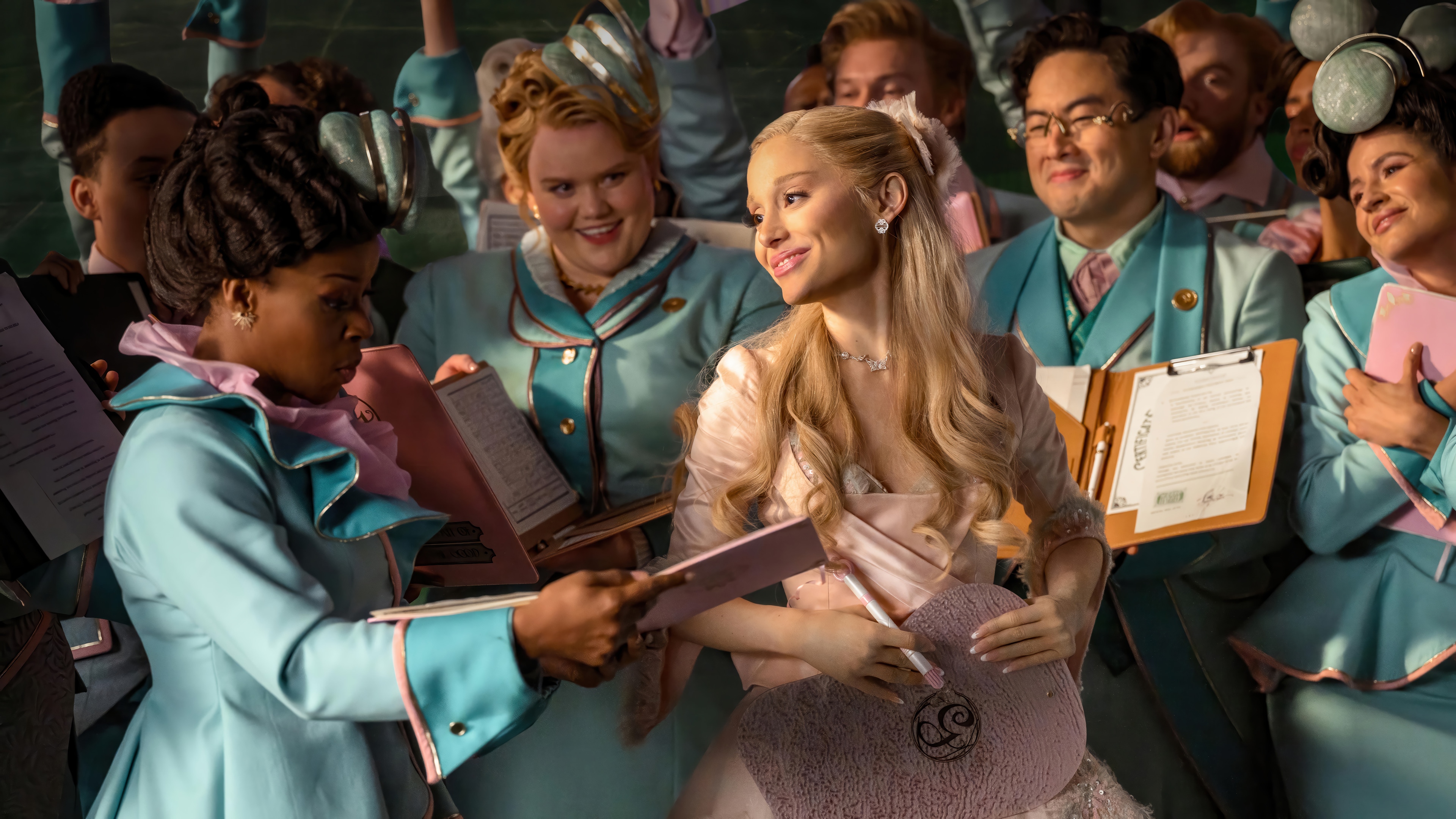 Glinda and others in Wicked: For Good 4K HD Wallpaper